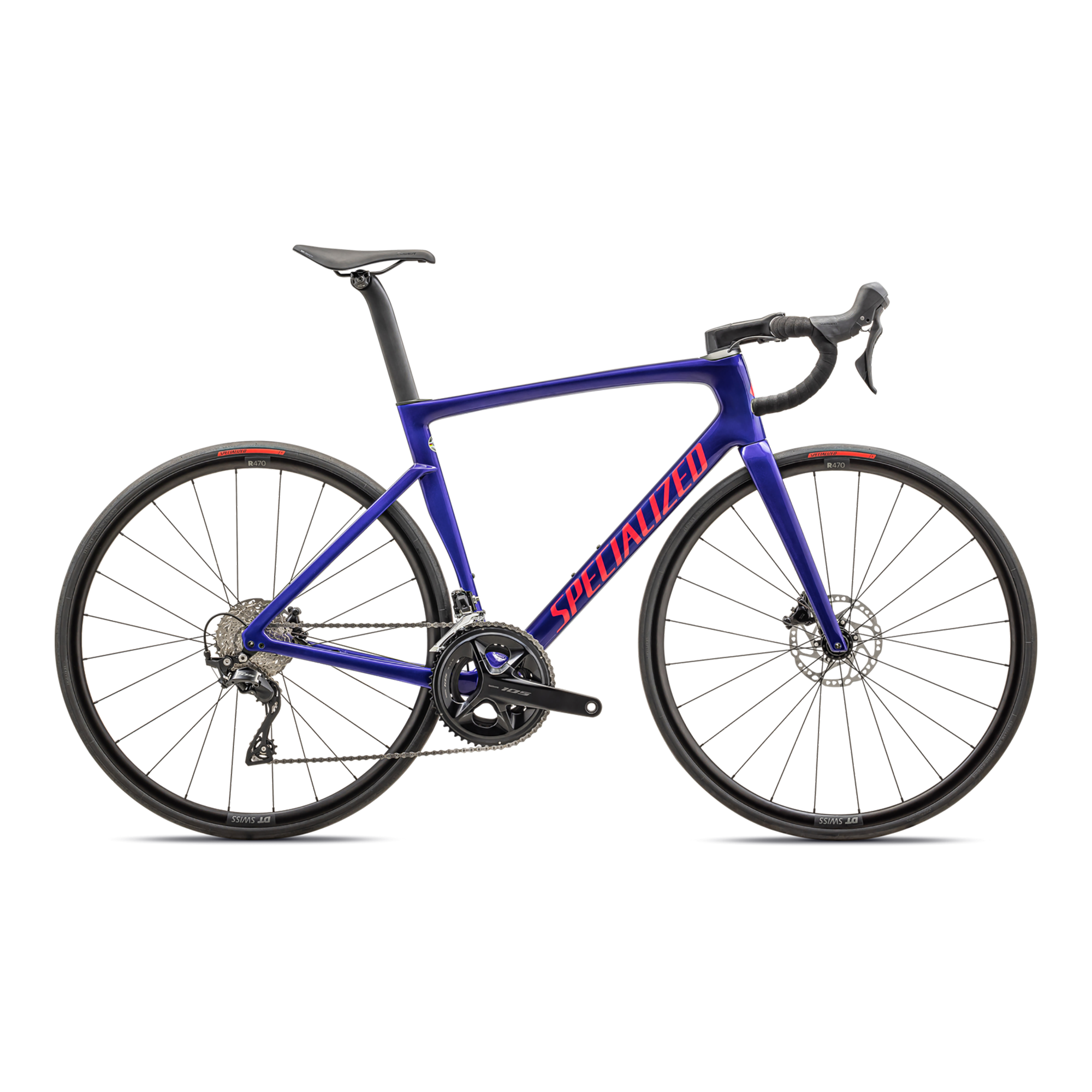 Specialized Tarmac SL7 Sport - Shimano 105 - Gloss Metallic Sapphire / Vivid Pink