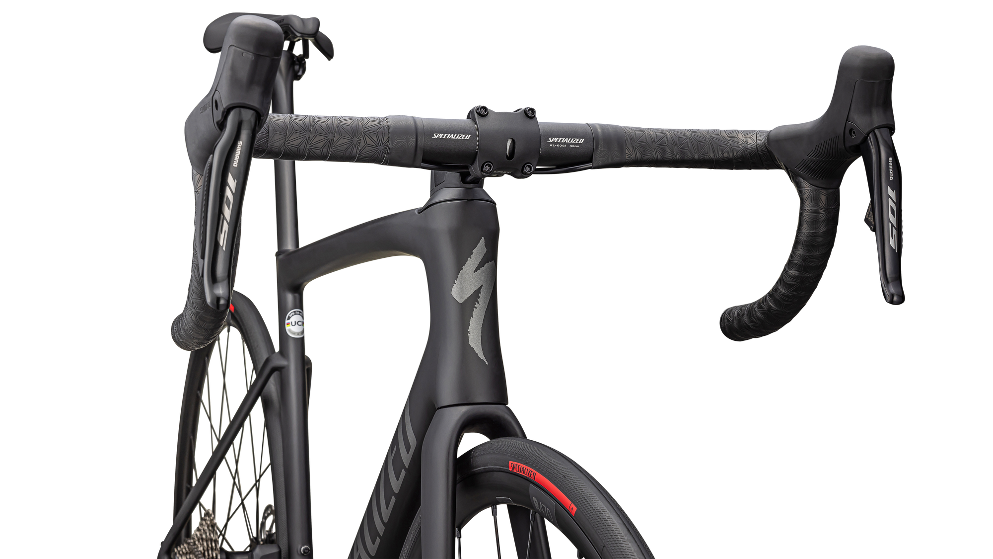 Specialized Tarmac SL7 Comp - Shimano 105 Di2 - Satin Obsidian / Smoke