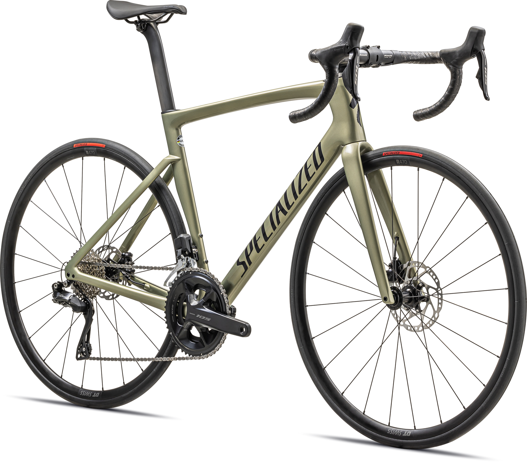 Specialized Tarmac SL7 Comp - Shimano 105 Di2 - Gloss Metallic Spruce / Metallic Midnight Shadow