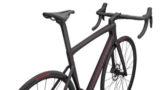 Specialized Tarmac SL7 Comp - Shimano 105 Di2 - Satin Red Tint Over Carbon / Red Sky