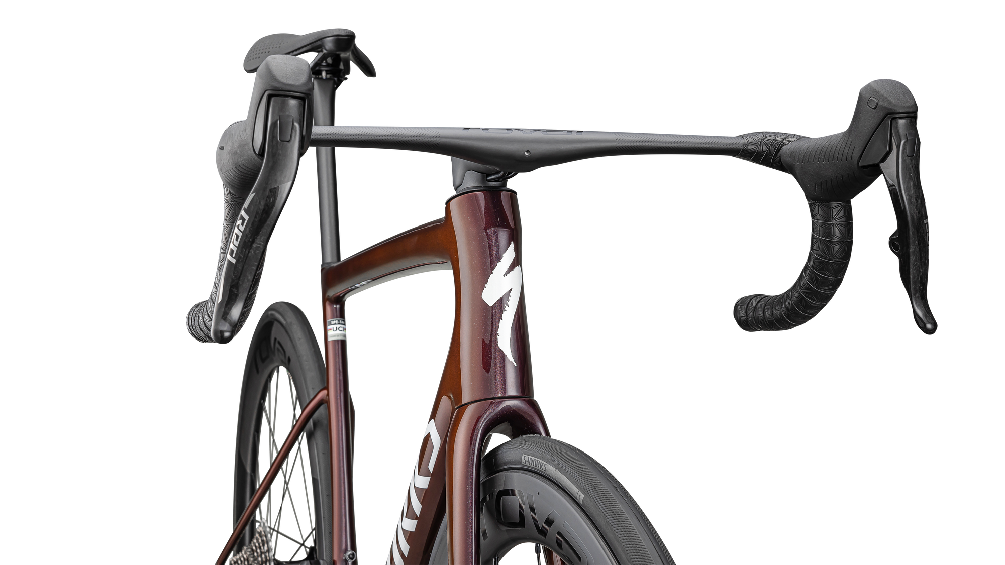 Specialized S-Works Tarmac SL8 – SRAM RED AXS - Gloss Solidity / Red To Black Pearl / Metallic White Silver