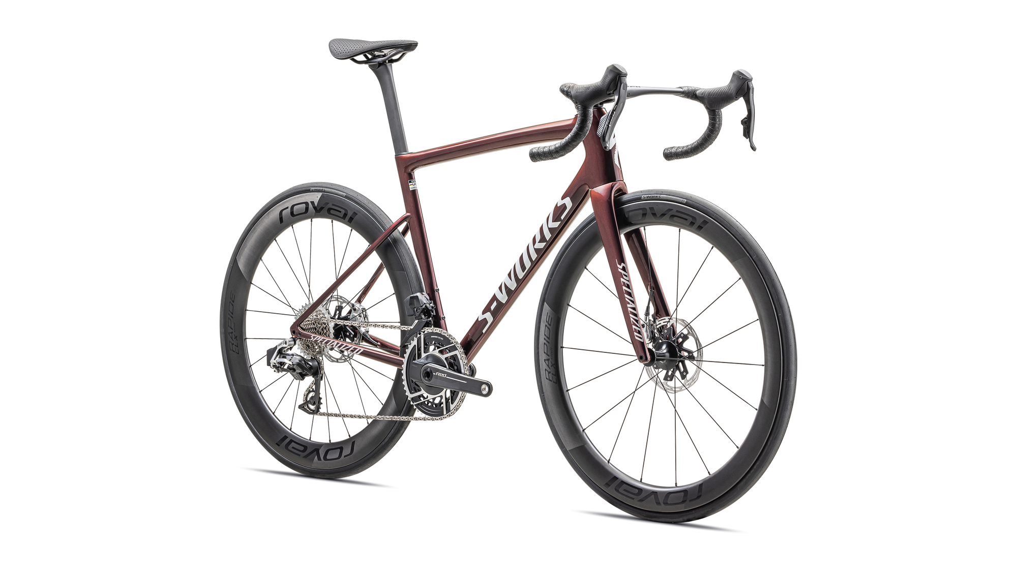 Specialized S-Works Tarmac SL8 – SRAM RED AXS - Gloss Solidity / Red To Black Pearl / Metallic White Silver