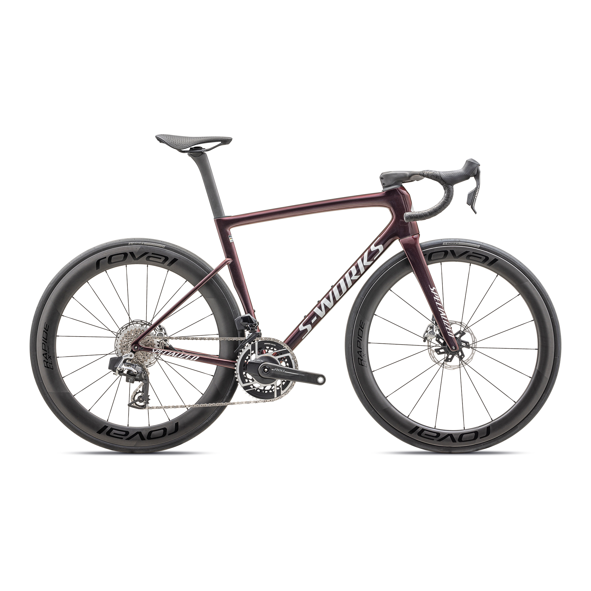 Specialized S-Works Tarmac SL8 – SRAM RED AXS - Gloss Solidity / Red To Black Pearl / Metallic White Silver