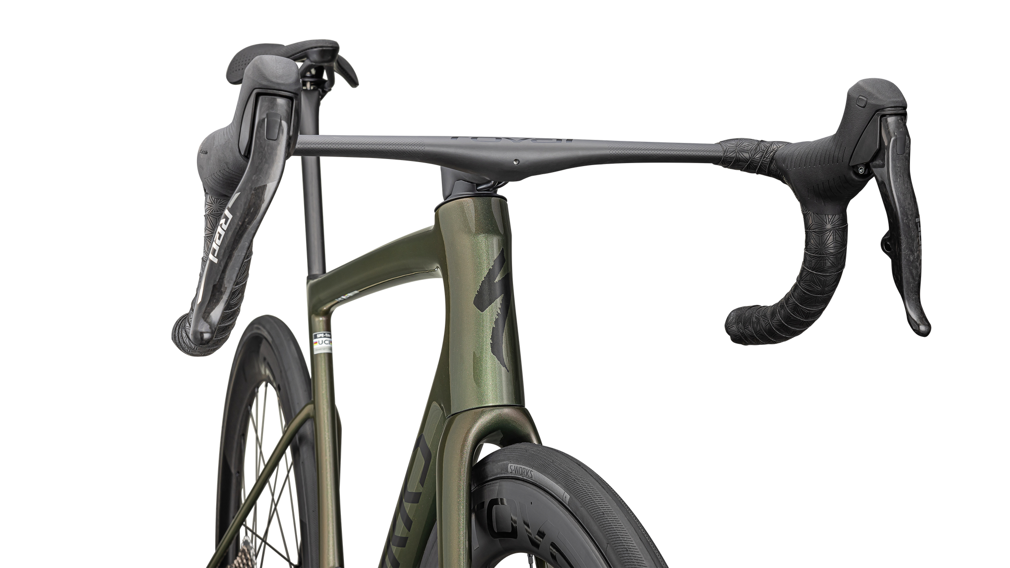 Specialized S-Works Tarmac SL8 – SRAM RED AXS - Gloss Cypress Metallic / Magenta To Gold Pearl / Satin Black Metallic