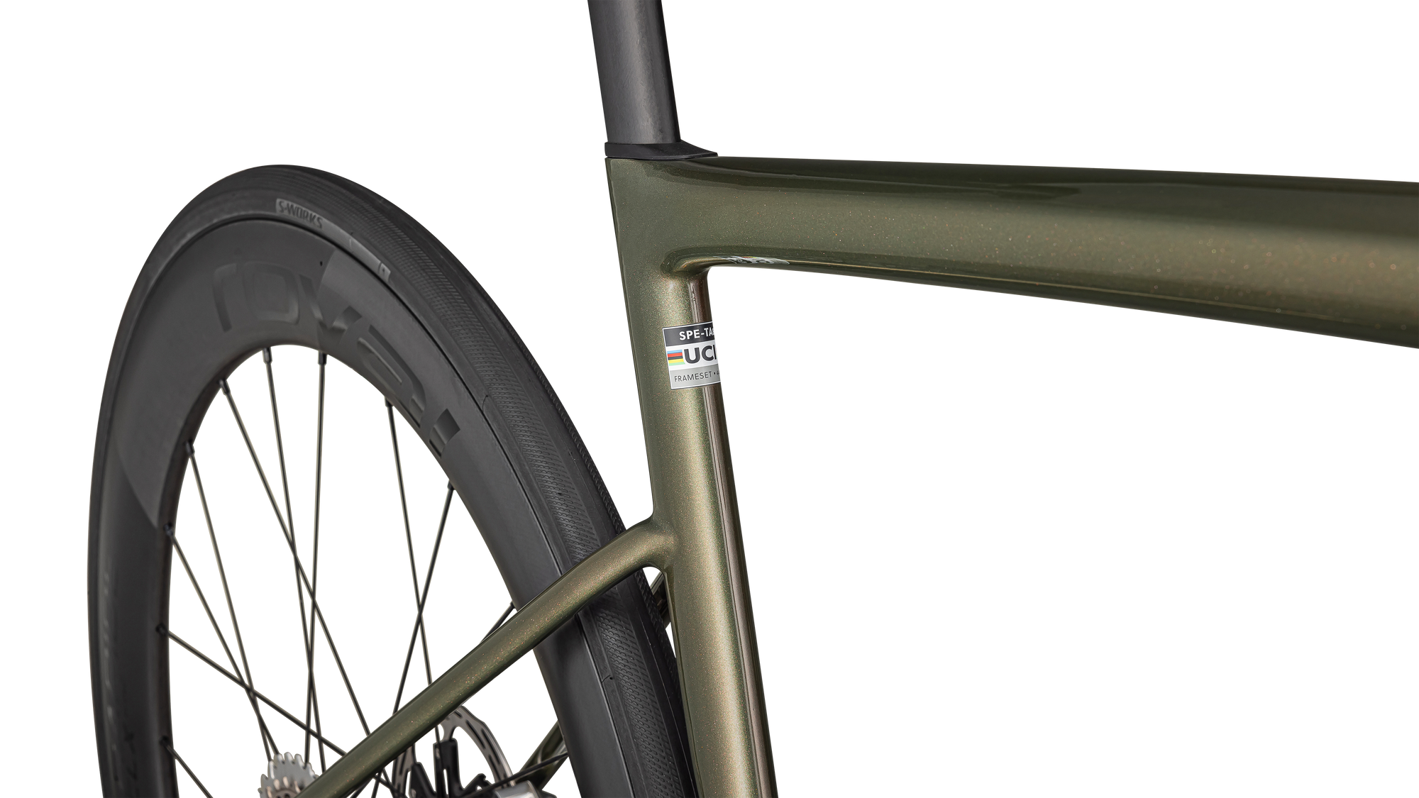 Specialized S-Works Tarmac SL8 – SRAM RED AXS - Gloss Cypress Metallic / Magenta To Gold Pearl / Satin Black Metallic