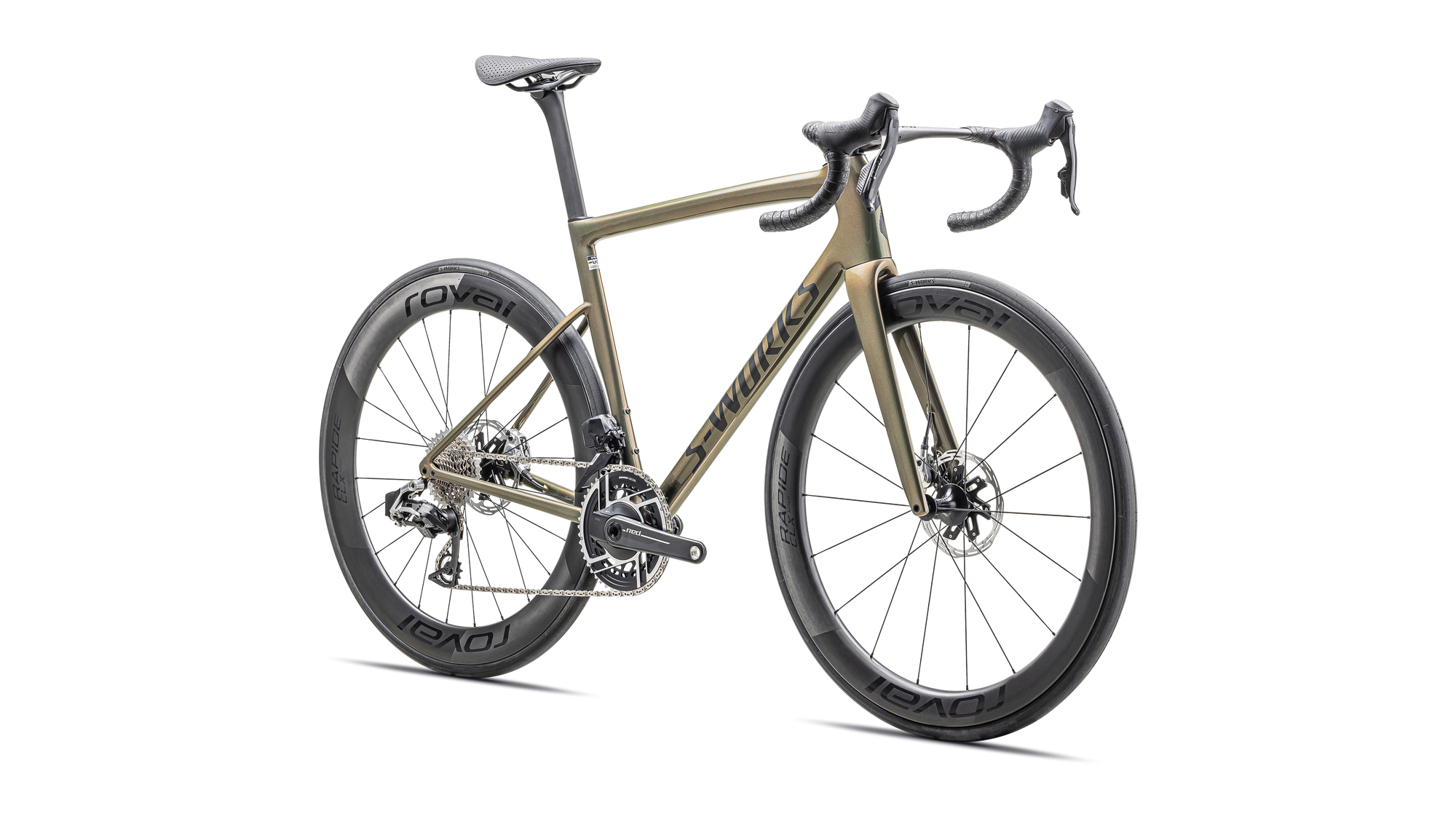 Specialized S-Works Tarmac SL8 – SRAM RED AXS - Gloss Cypress Metallic / Magenta To Gold Pearl / Satin Black Metallic