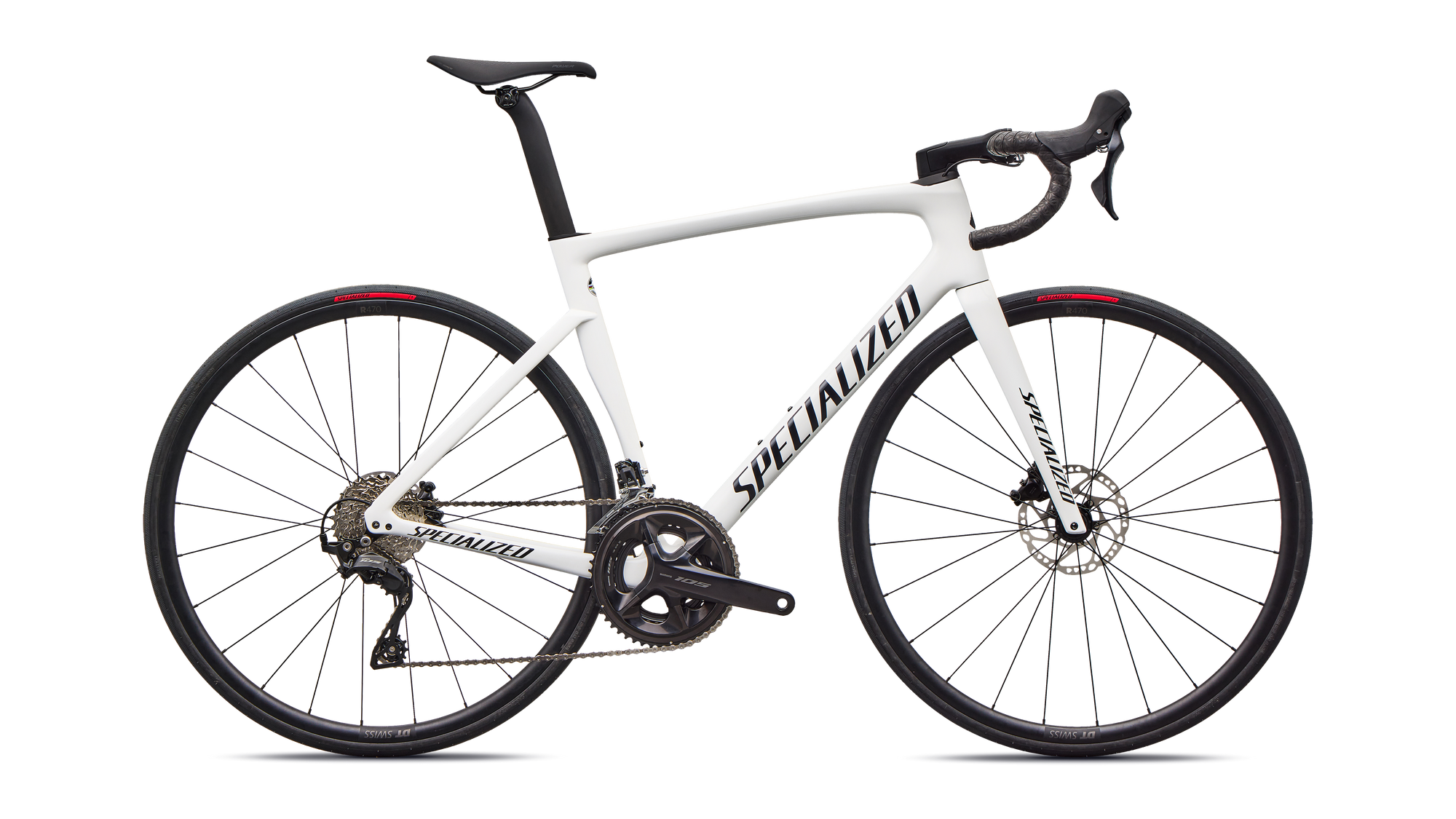 Specialized Tarmac SL7 Sport - Shimano 105 - Gloss White / Dark Navy Metallic