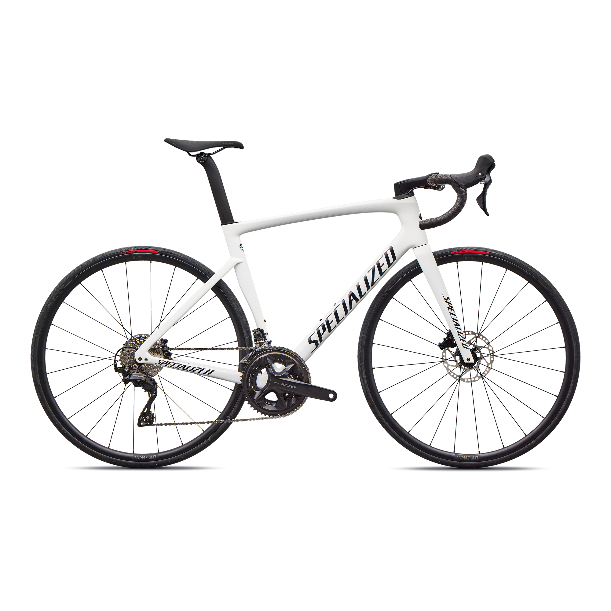 Specialized Tarmac SL7 Sport - Shimano 105 - Gloss White / Dark Navy Metallic