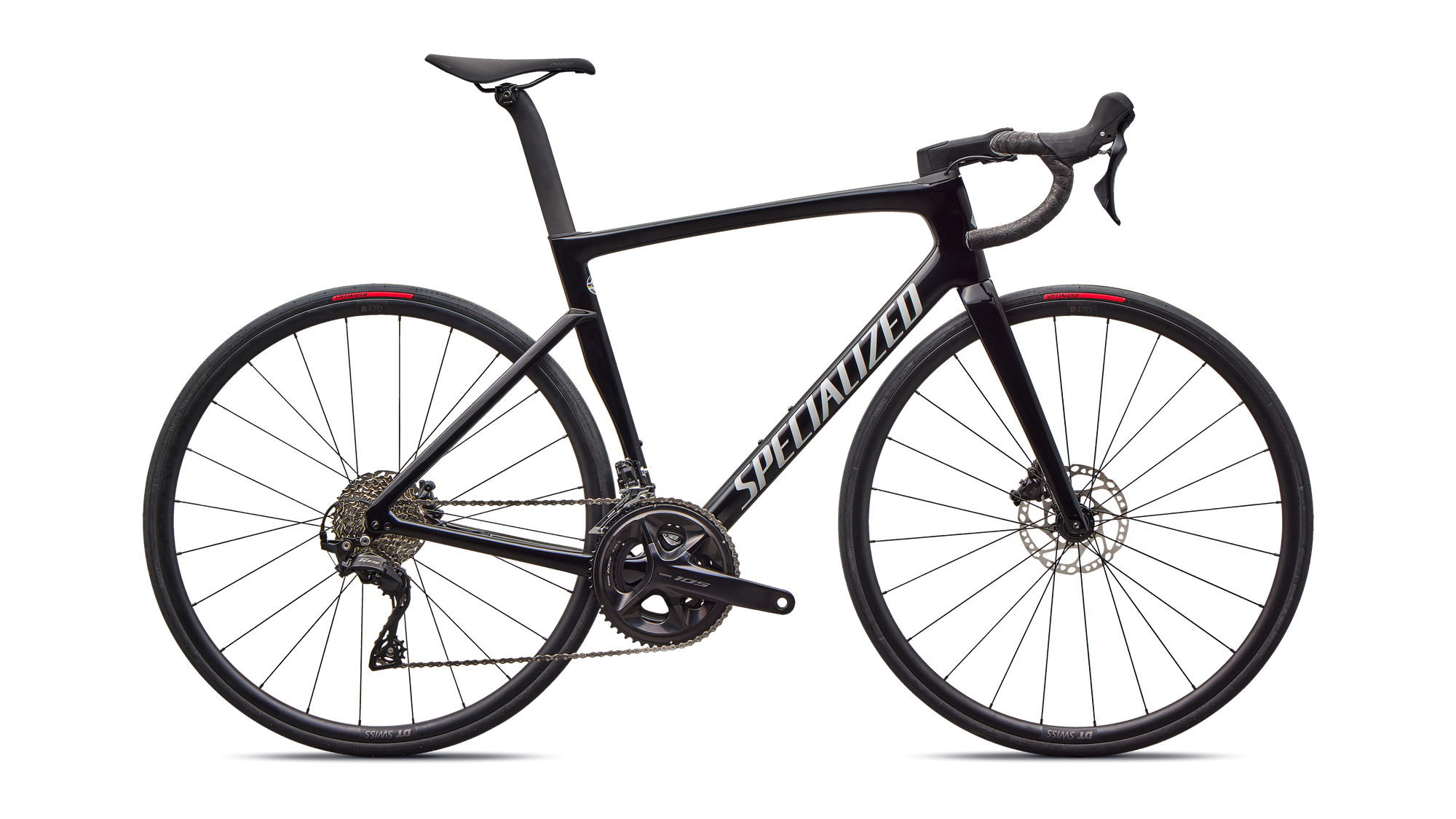 Specialized Tarmac SL7 Sport - Shimano 105 - Gloss Black / Dolomite Metallic