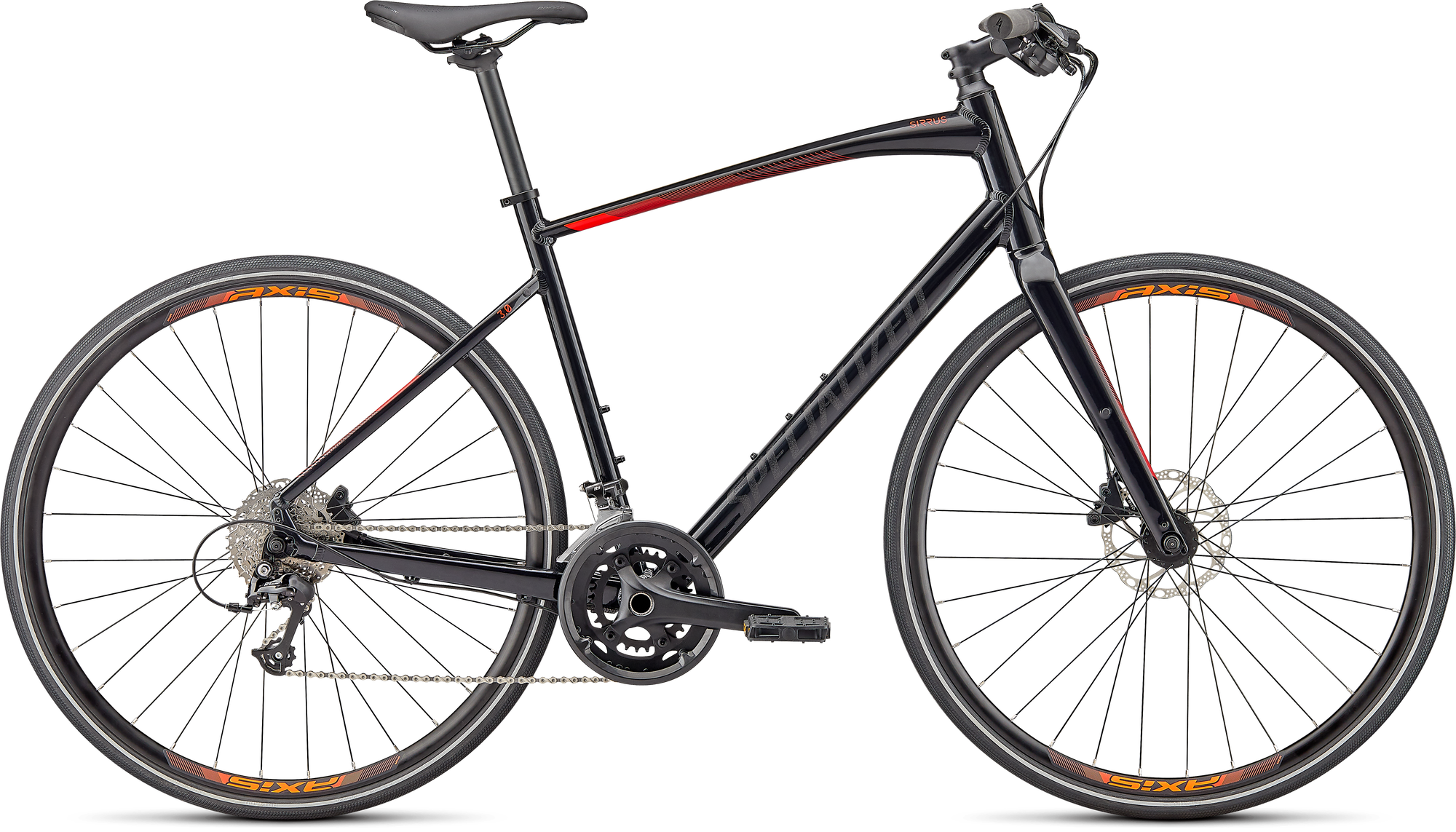 Specialized Sirrus 3.0 - Gloss Cast Black / Rocket Red / Satin Black Reflective