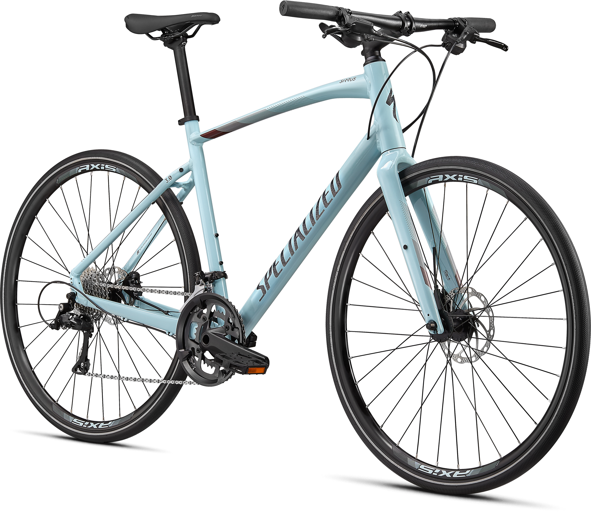 Specialized Sirrus 3.0 - Gloss Summer Blue / Metallic Crimson / Black Reflective