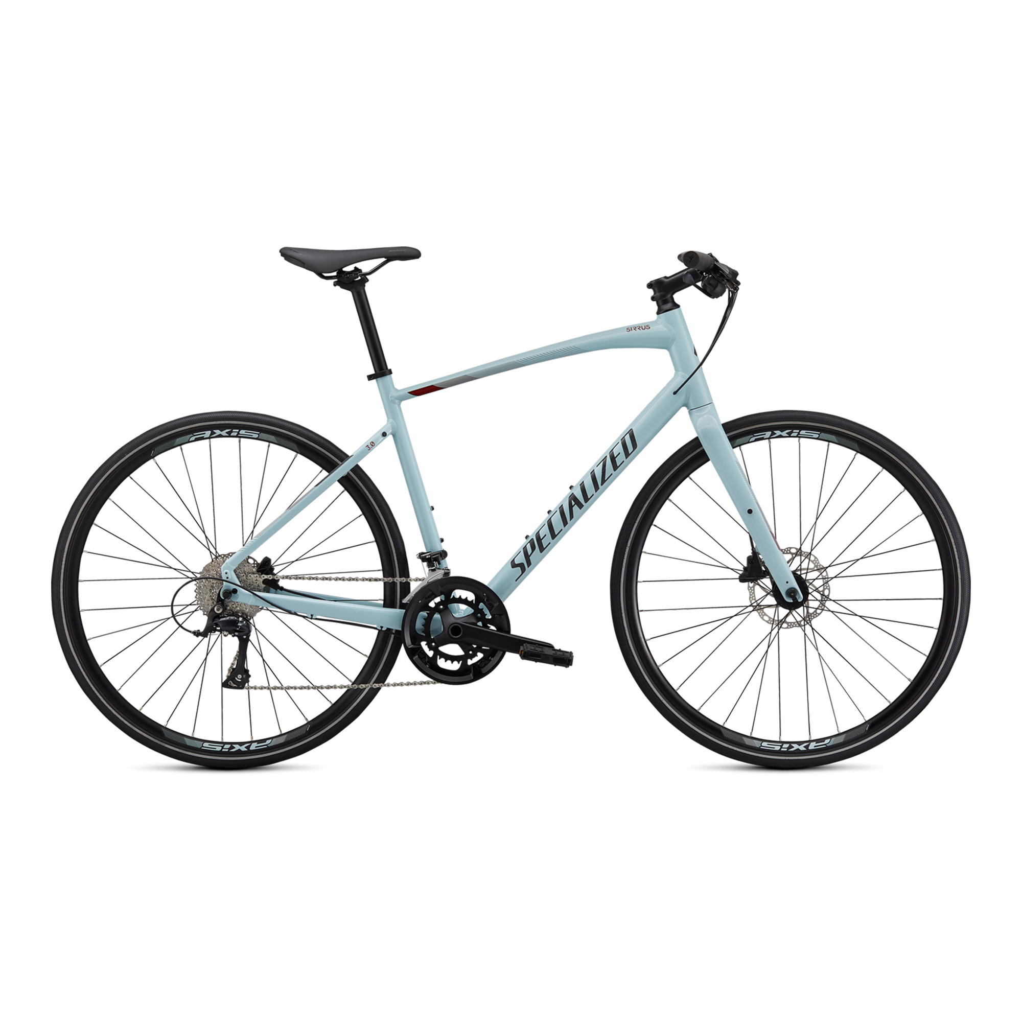 Specialized Sirrus 3.0 - Gloss Summer Blue / Metallic Crimson / Black Reflective