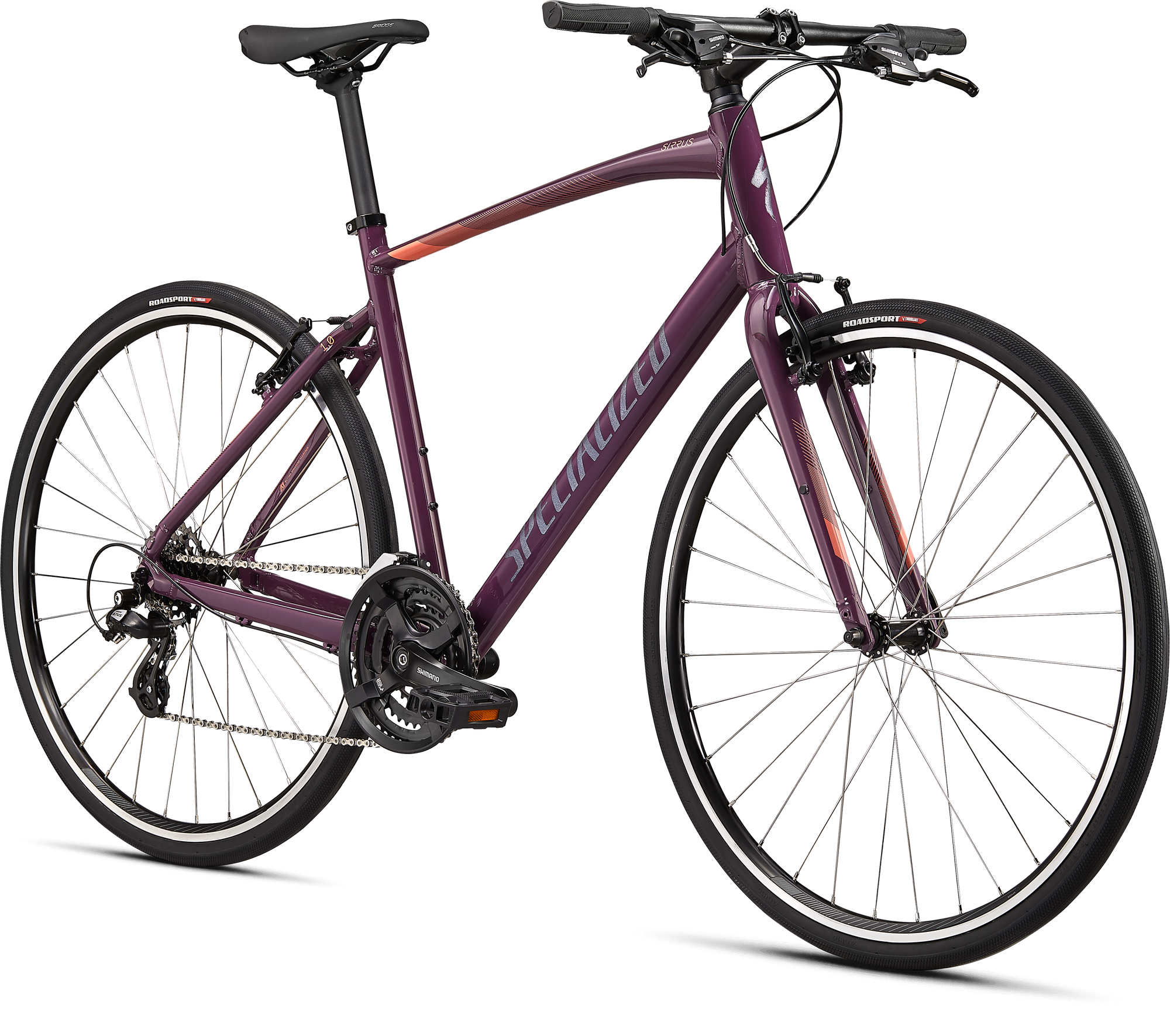 Specialized Sirrus 1.0 - Gloss Cast Lilac / Vivid Coral / Satin Black Reflective