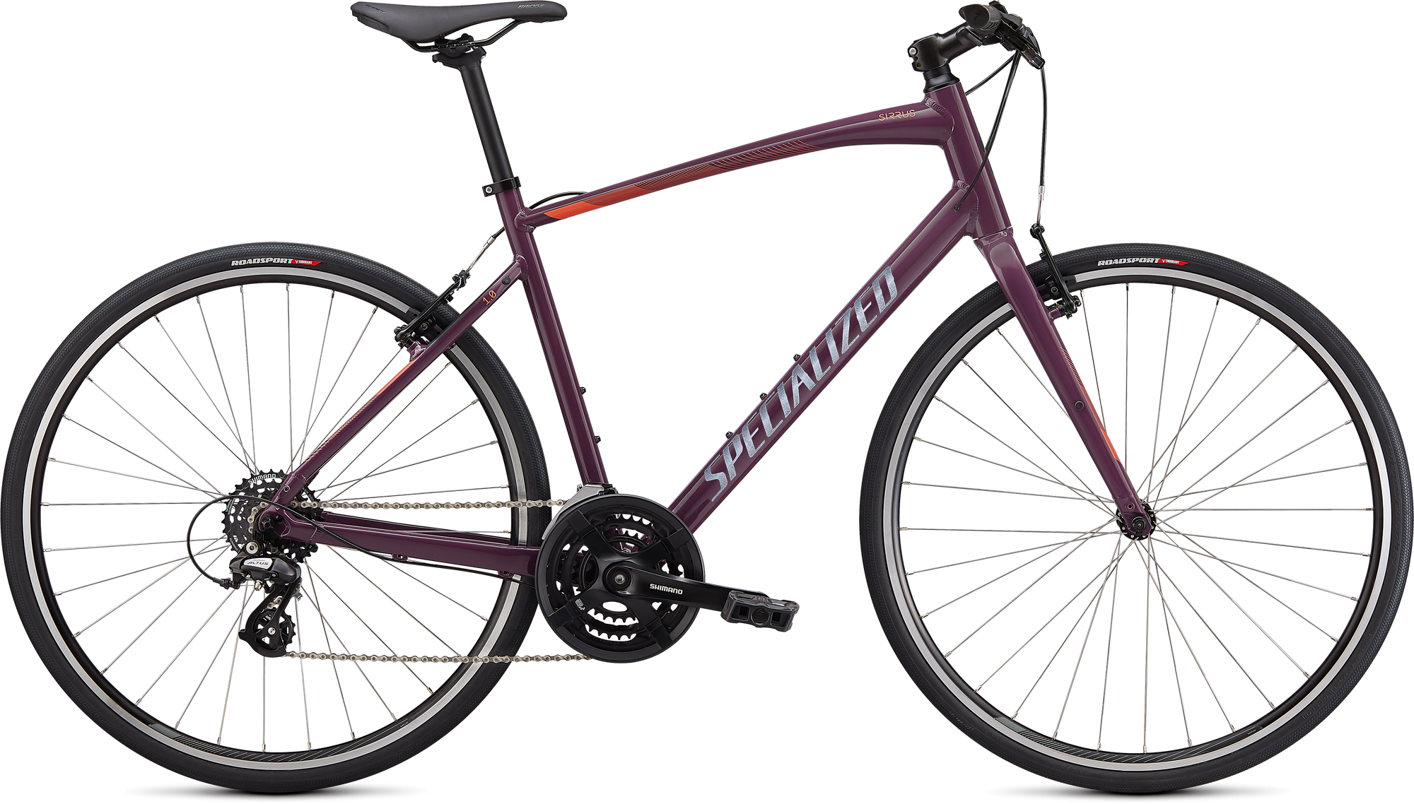 Specialized Sirrus 1.0 - Gloss Cast Lilac / Vivid Coral / Satin Black Reflective