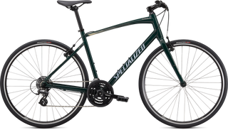 Specialized Sirrus 1.0 - Gloss Forest Green / White Mountains / Satin Black Reflective