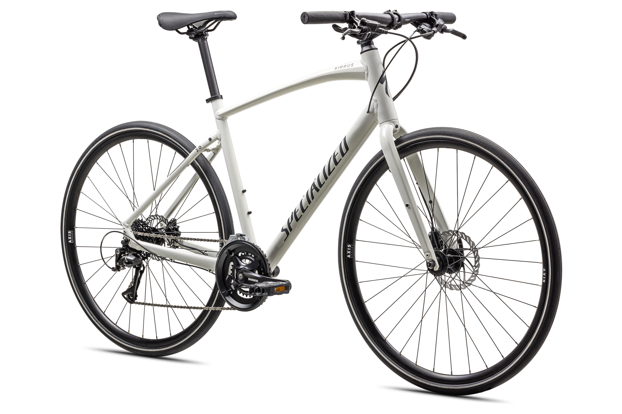 Specialized Sirrus 2.0 - Gloss Dune White / Satin Obsidian Reflective