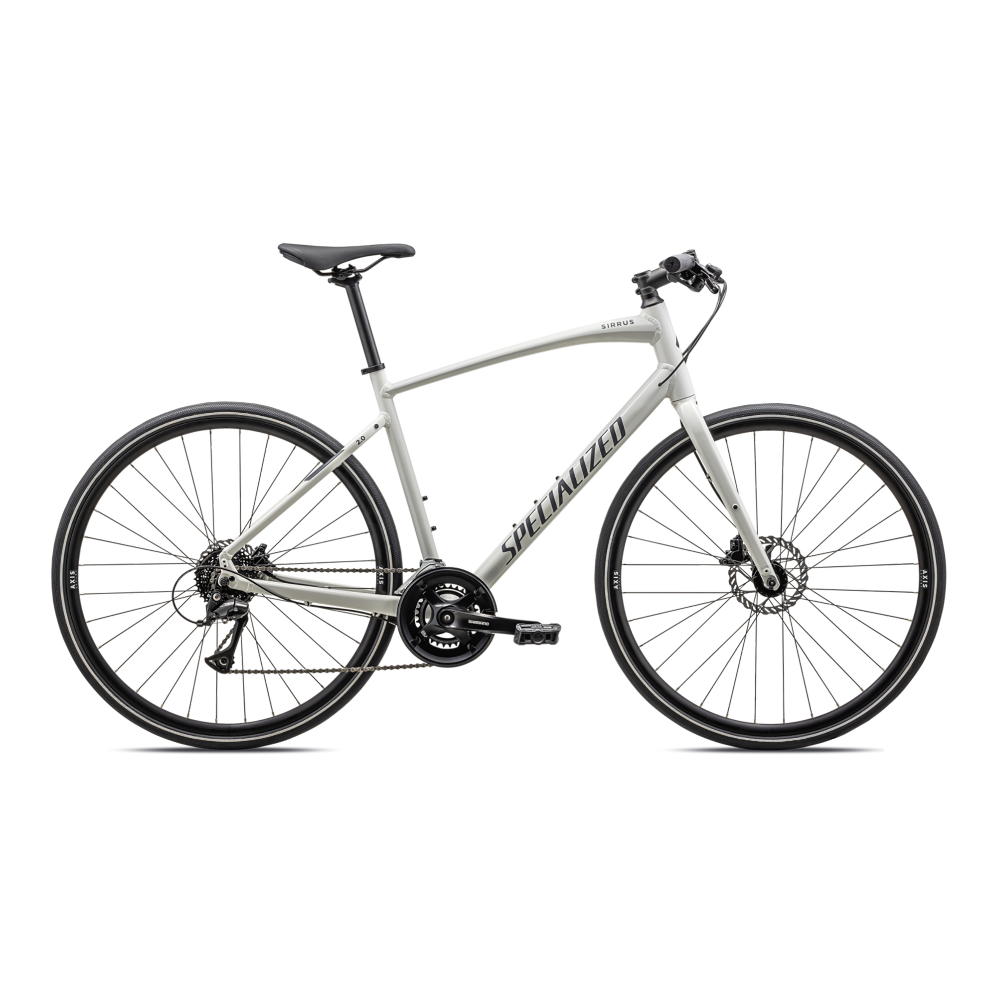 Specialized Sirrus 2.0 - Gloss Dune White / Satin Obsidian Reflective