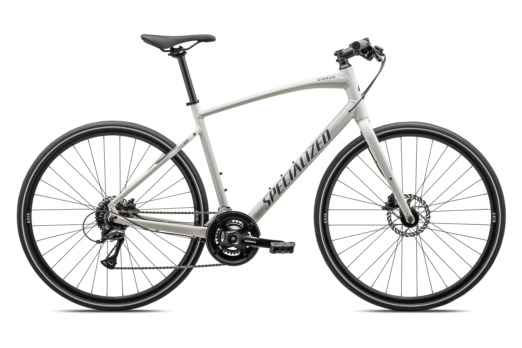 Specialized Sirrus 2.0 - Gloss Dune White / Satin Obsidian Reflective