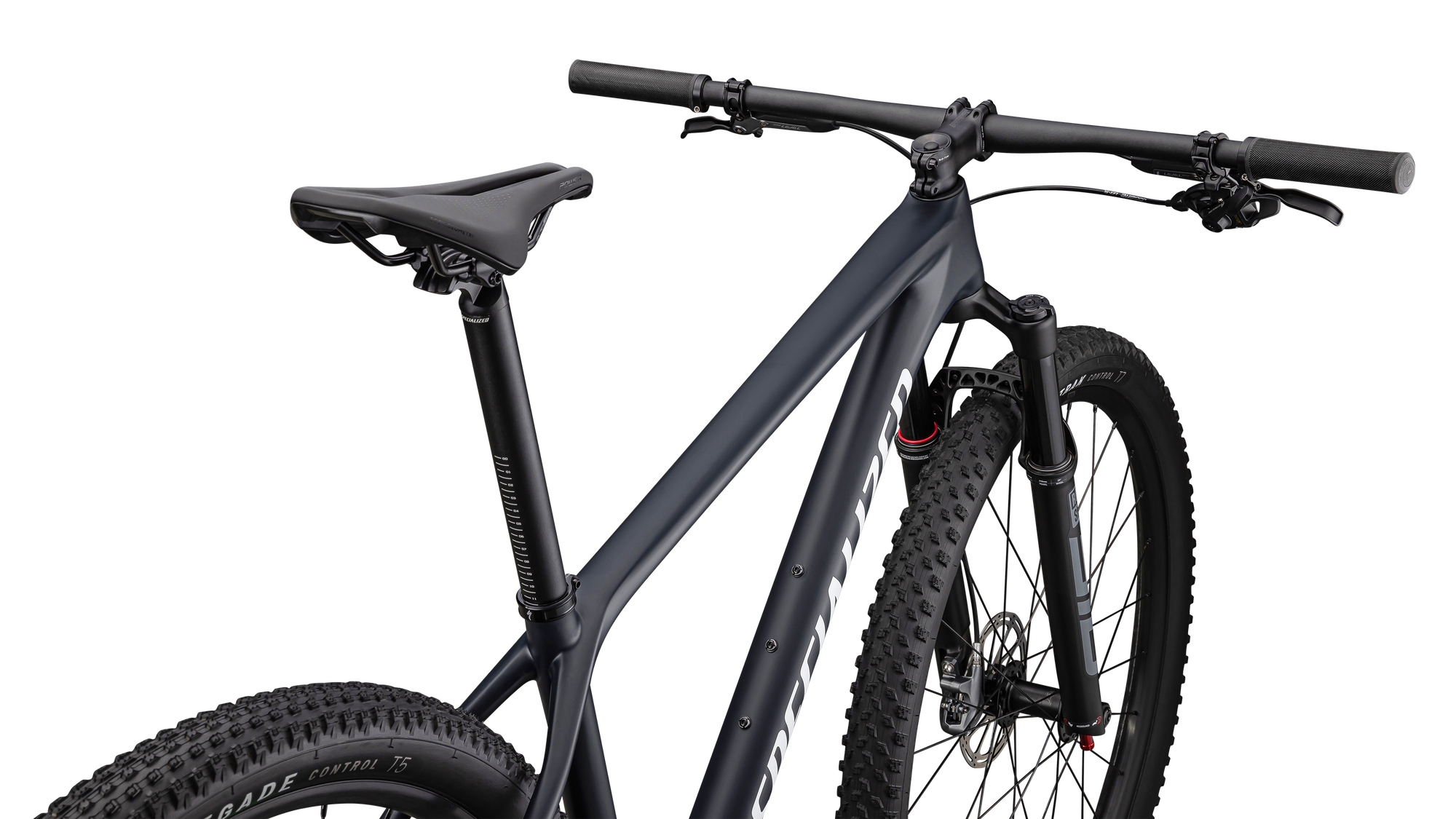 Specialized Epic Hardtail Comp - SRAM GX Eagle, Rockshox SID SL - Satin Dark Navy / White