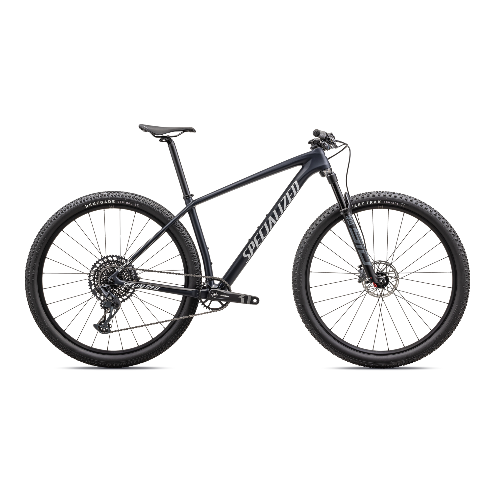 Specialized Epic Hardtail Comp - SRAM GX Eagle, Rockshox SID SL - Satin Dark Navy / White