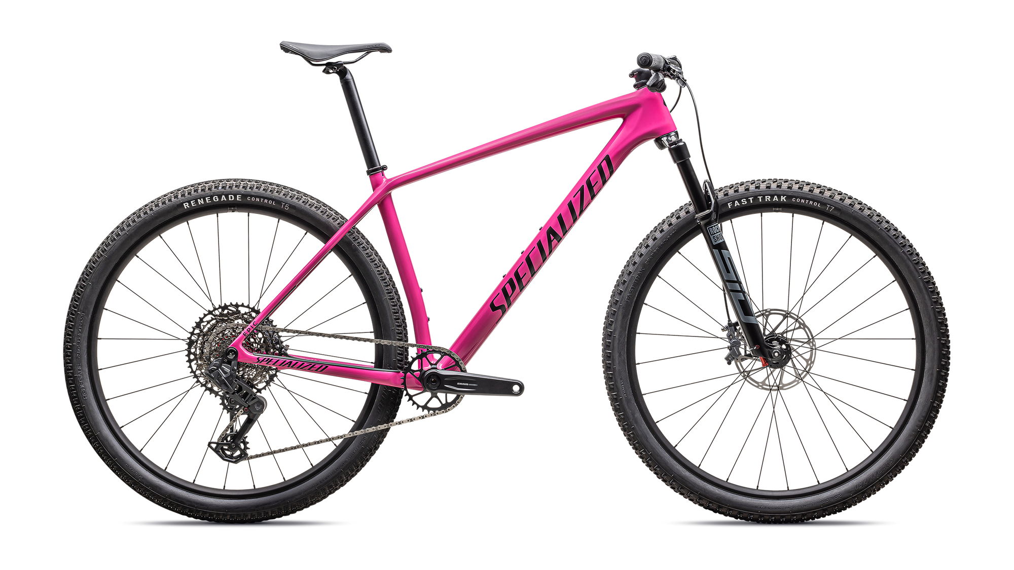 Specialized Epic Hardtail Comp - SRAM S-1000 AXS, RockShox SID SL - Gloss Rebel Pink / Obsidian