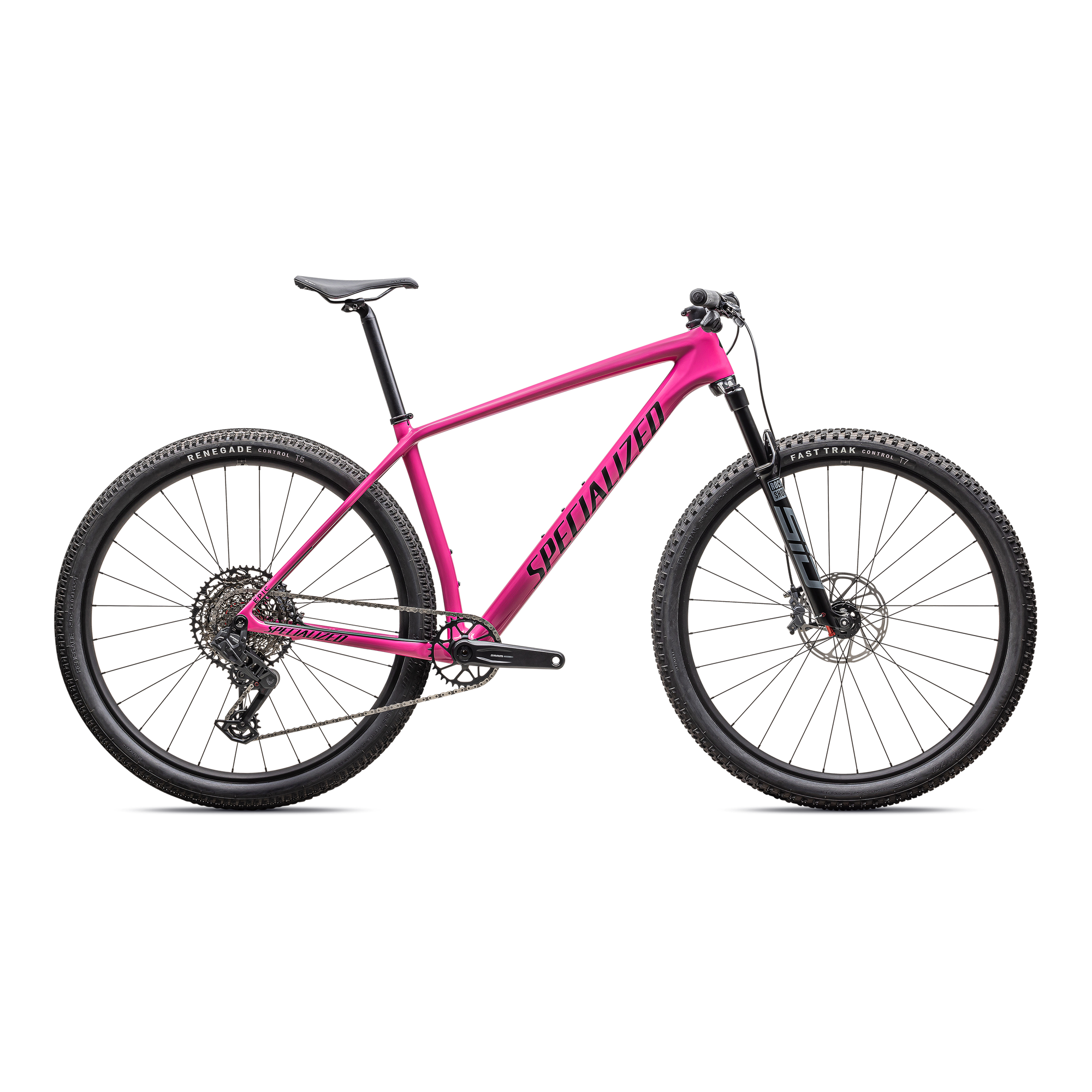 Specialized Epic Hardtail Comp - SRAM S-1000 AXS, RockShox SID SL - Gloss Rebel Pink / Obsidian