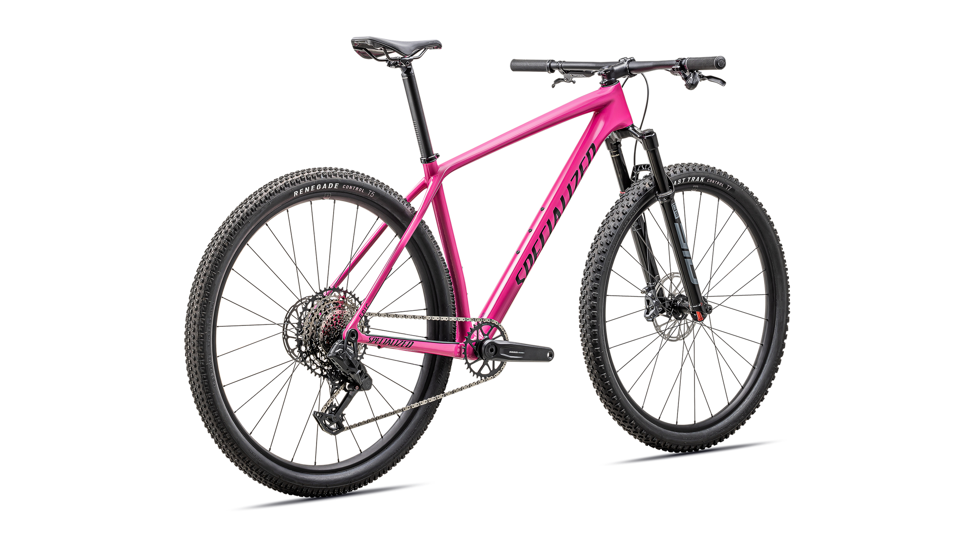 Specialized Epic Hardtail Comp - SRAM S-1000 AXS, RockShox SID SL - Gloss Rebel Pink / Obsidian