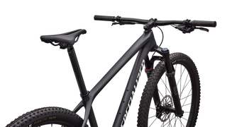 Specialized Epic Hardtail Comp - SRAM Eagle 70, RockShox REBA - Satin Carbon / Metallic White Silver