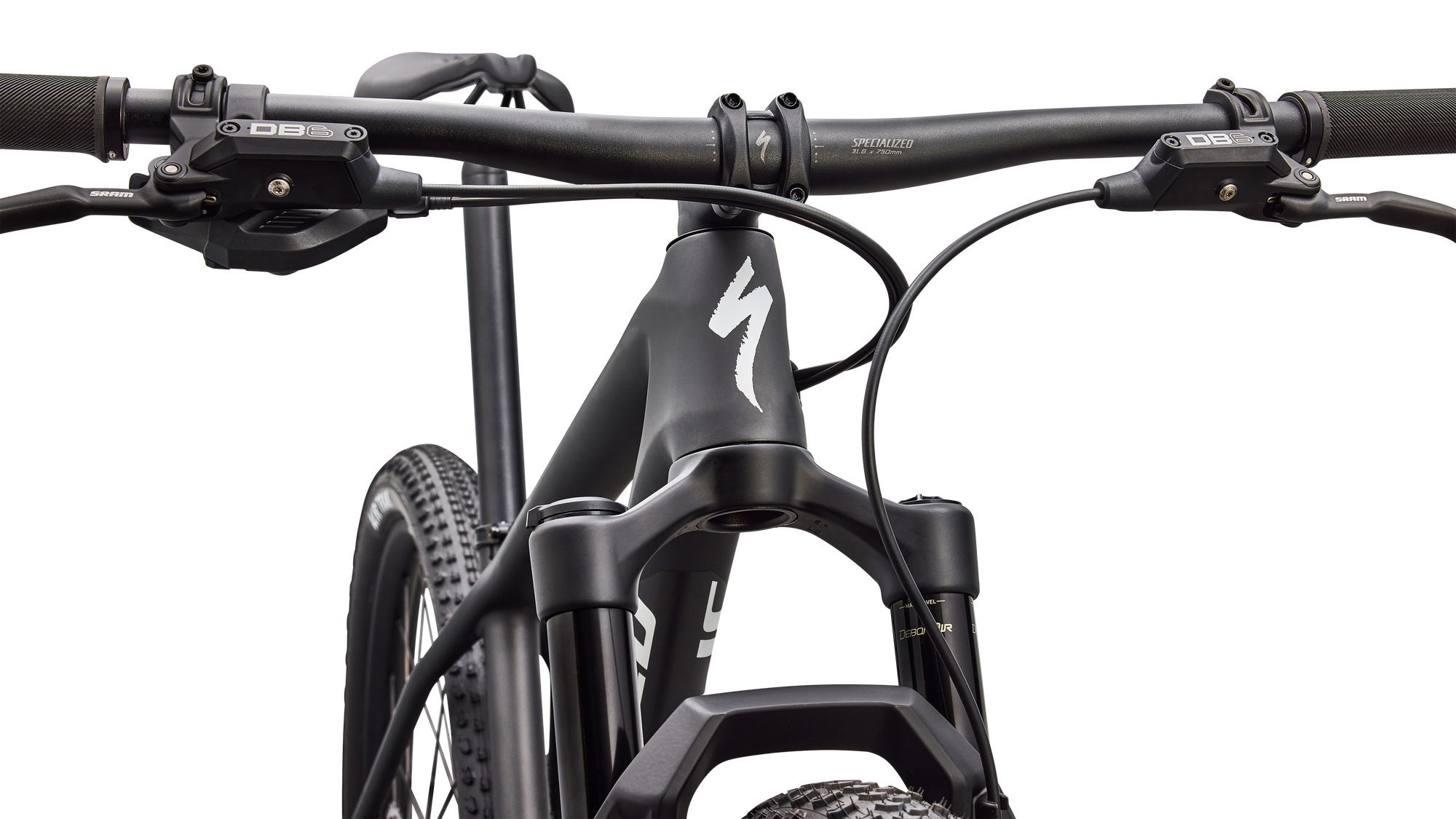 Specialized Epic Hardtail Comp - SRAM Eagle 70, RockShox REBA - Satin Carbon / Metallic White Silver