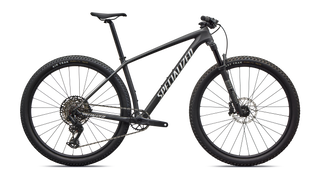 Specialized Epic Hardtail Comp - SRAM Eagle 70, RockShox REBA - Satin Carbon / Metallic White Silver