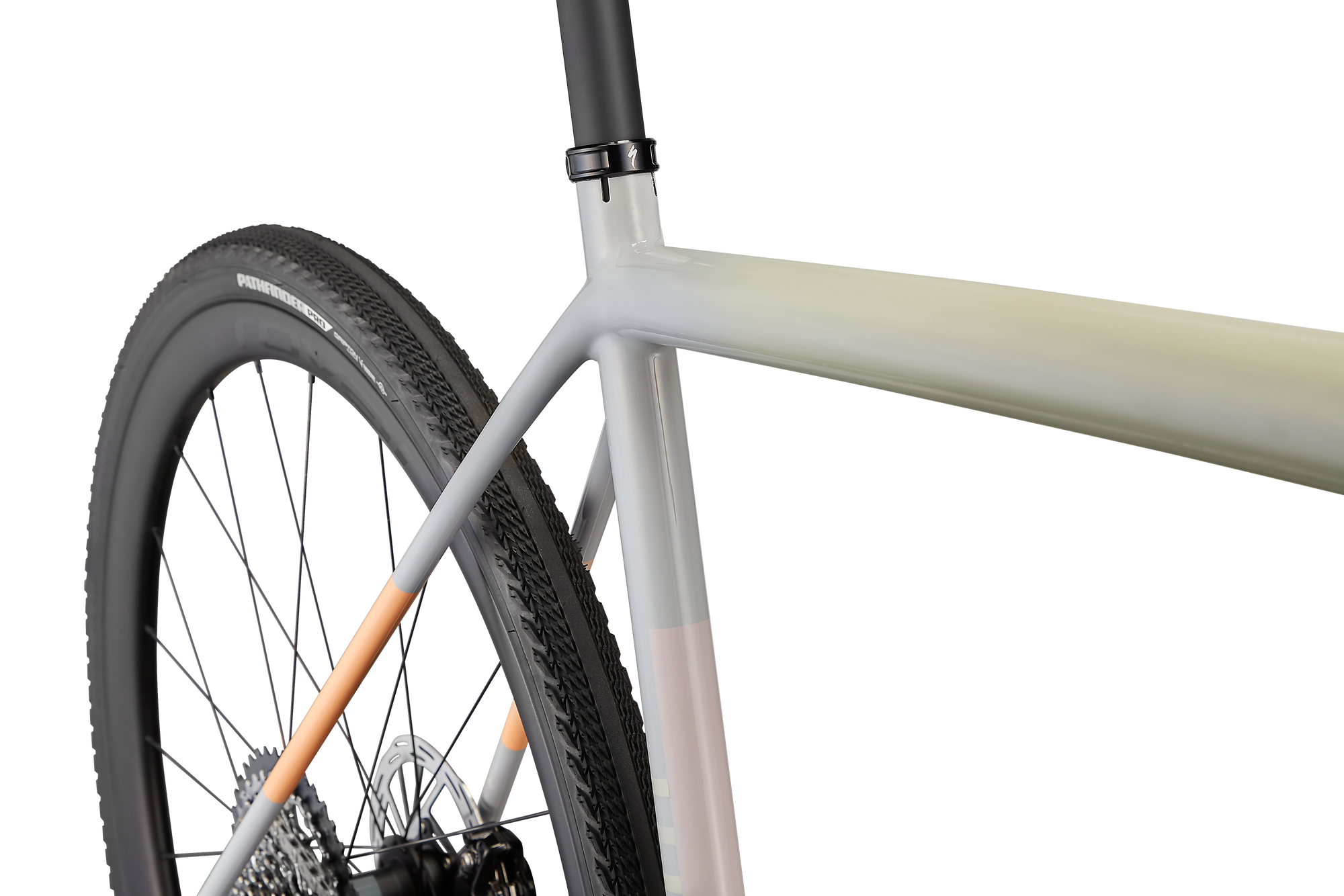 Specialized Crux Expert - SRAM Rival XPLR eTAP AXS - Gloss White Speckled/Dove Grey/Papaya/Clay/Lime