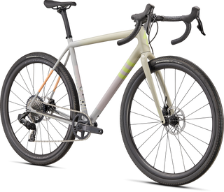 Specialized Crux Expert - SRAM Rival XPLR eTAP AXS - Gloss White Speckled/Dove Grey/Papaya/Clay/Lime