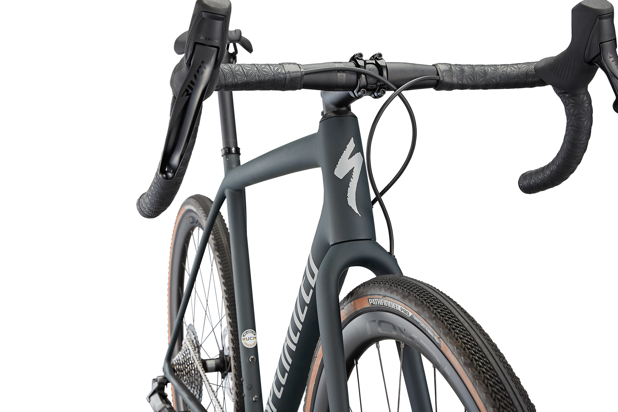 Specialized Crux Expert - SRAM Rival XPLR eTAP AXS - Satin Forest/Light Silver