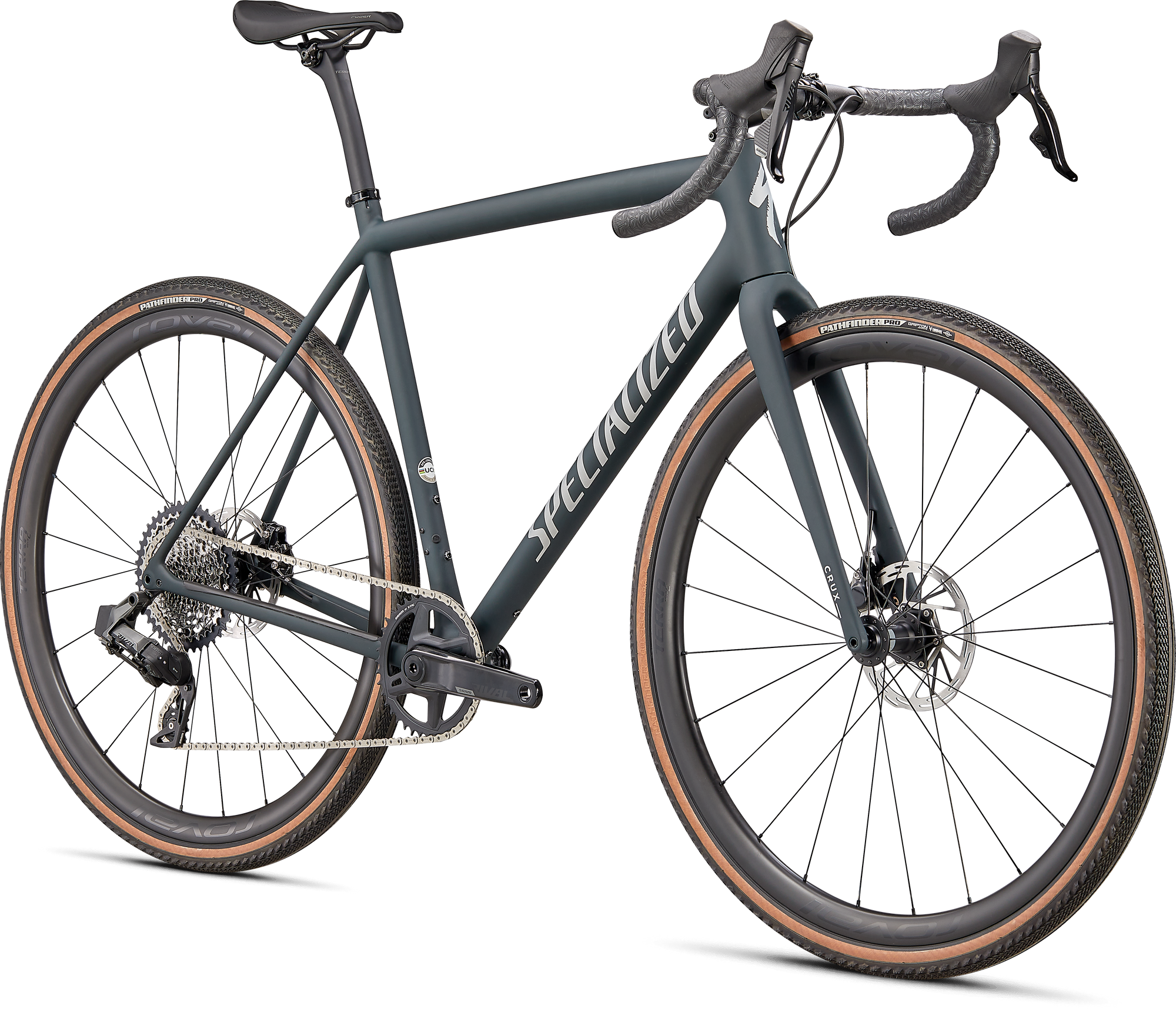 Specialized Crux Expert - SRAM Rival XPLR eTAP AXS - Satin Forest/Light Silver
