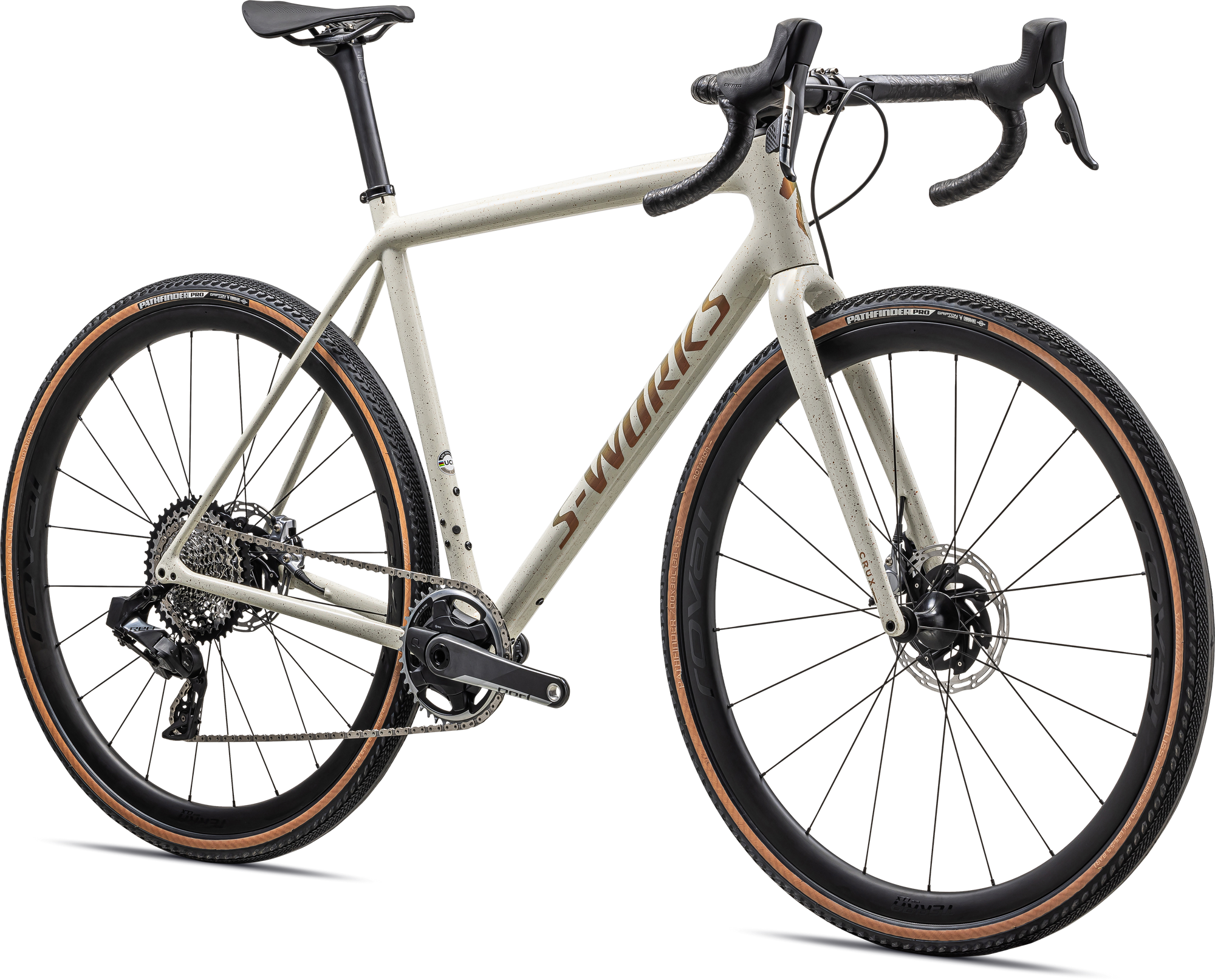 Specialized S-Works Crux - SRAM RED XPLR eTAP AXS - Gloss Birch Red Gold Pearl Speckle/Red Gold