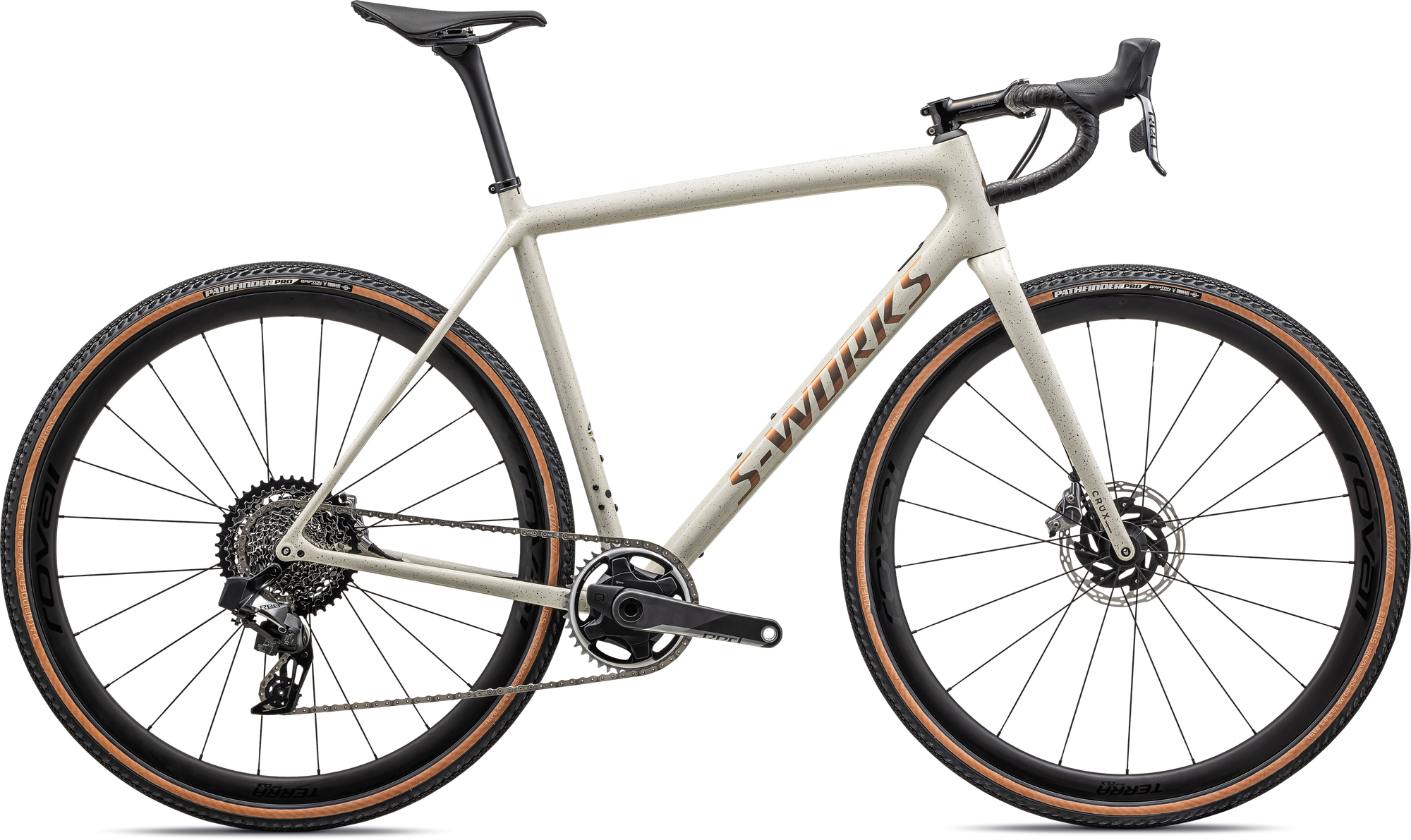 Specialized S-Works Crux - SRAM RED XPLR eTAP AXS - Gloss Birch Red Gold Pearl Speckle/Red Gold
