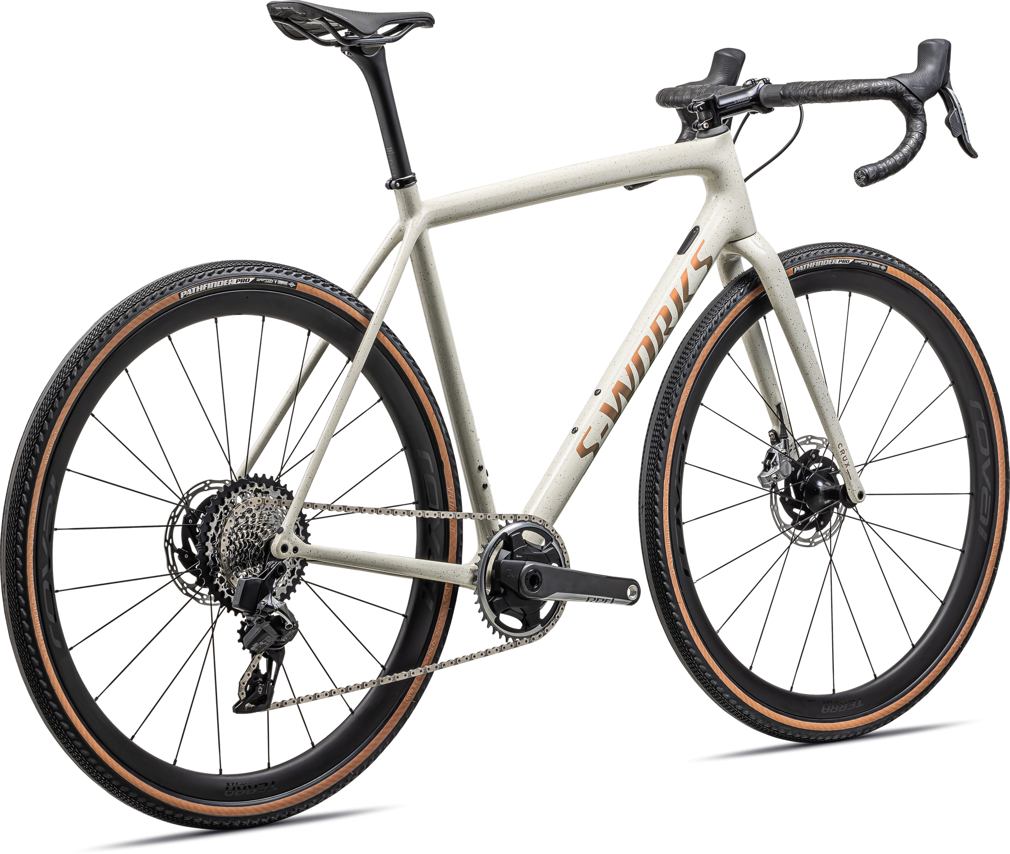 Specialized S-Works Crux - SRAM RED XPLR eTAP AXS - Gloss Birch Red Gold Pearl Speckle/Red Gold