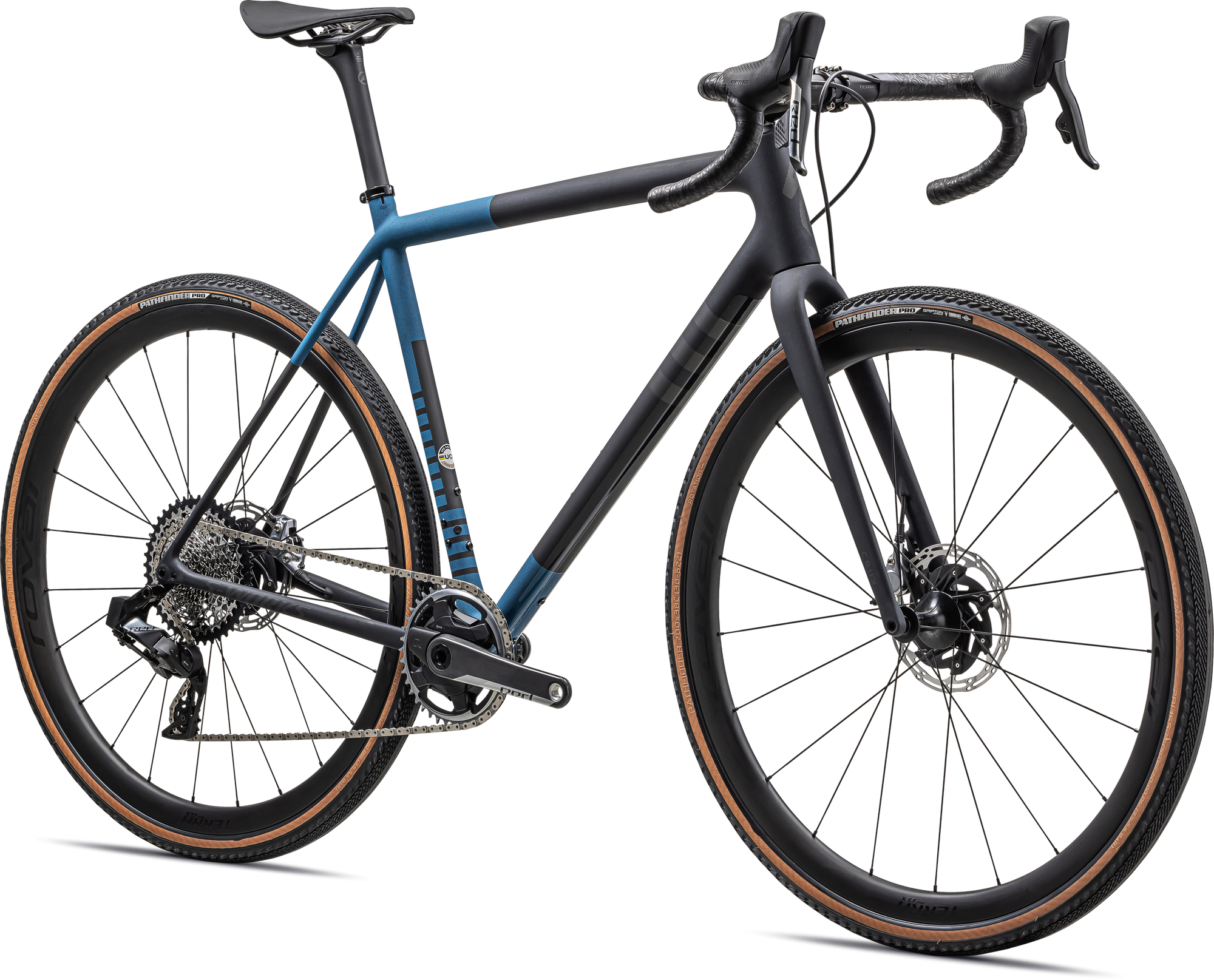Specialized S-Works Crux - SRAM RED XPLR eTAP AXS - Satin Metallic Dark Navy/Mystic Blue/Midnight Shadow Metallic Speckle
