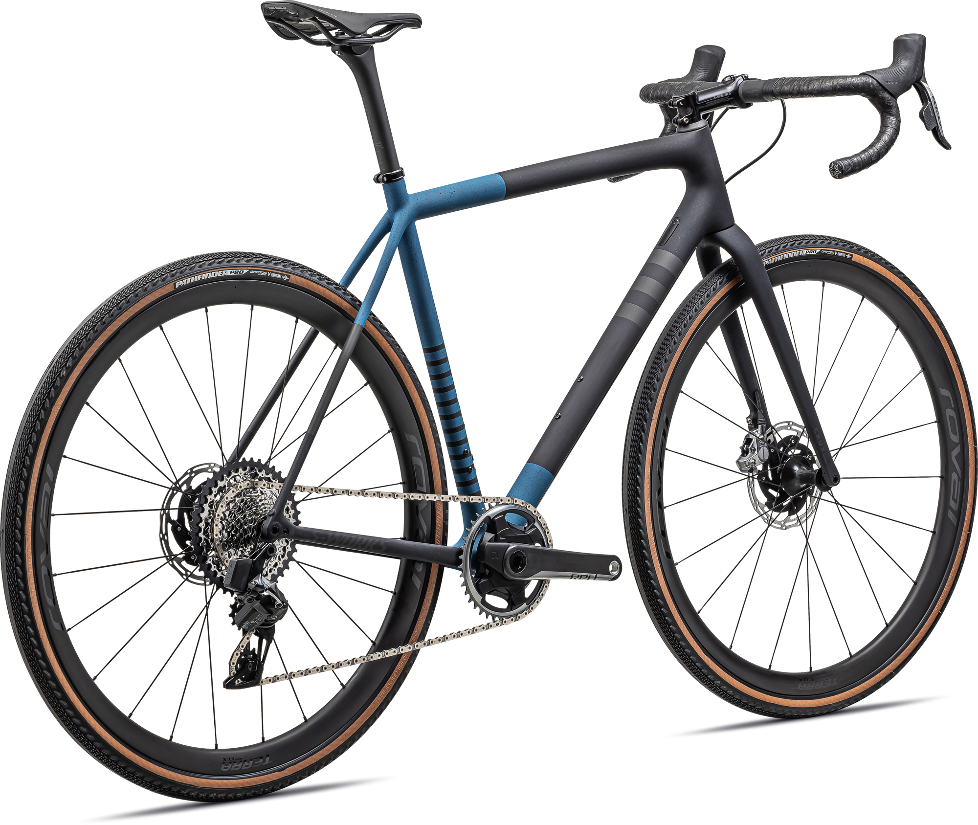 Specialized S-Works Crux - SRAM RED XPLR eTAP AXS - Satin Metallic Dark Navy/Mystic Blue/Midnight Shadow Metallic Speckle