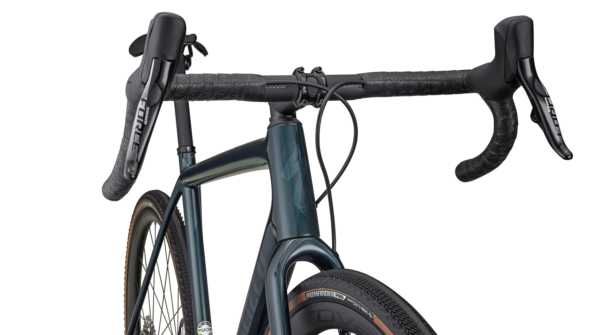 Specialized Crux Pro - SRAM Force XPLR eTAP AXS - Gloss Metallic Deep Lake/ Green Pearl