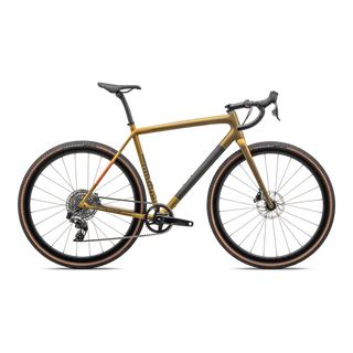 Specialized Crux Expert - SRAM Rival XPLR eTAP AXS - Satin Harvest Gold Metallic/Oak Green