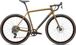 Specialized Crux Expert - SRAM Rival XPLR eTAP AXS - Satin Harvest Gold Metallic/Oak Green