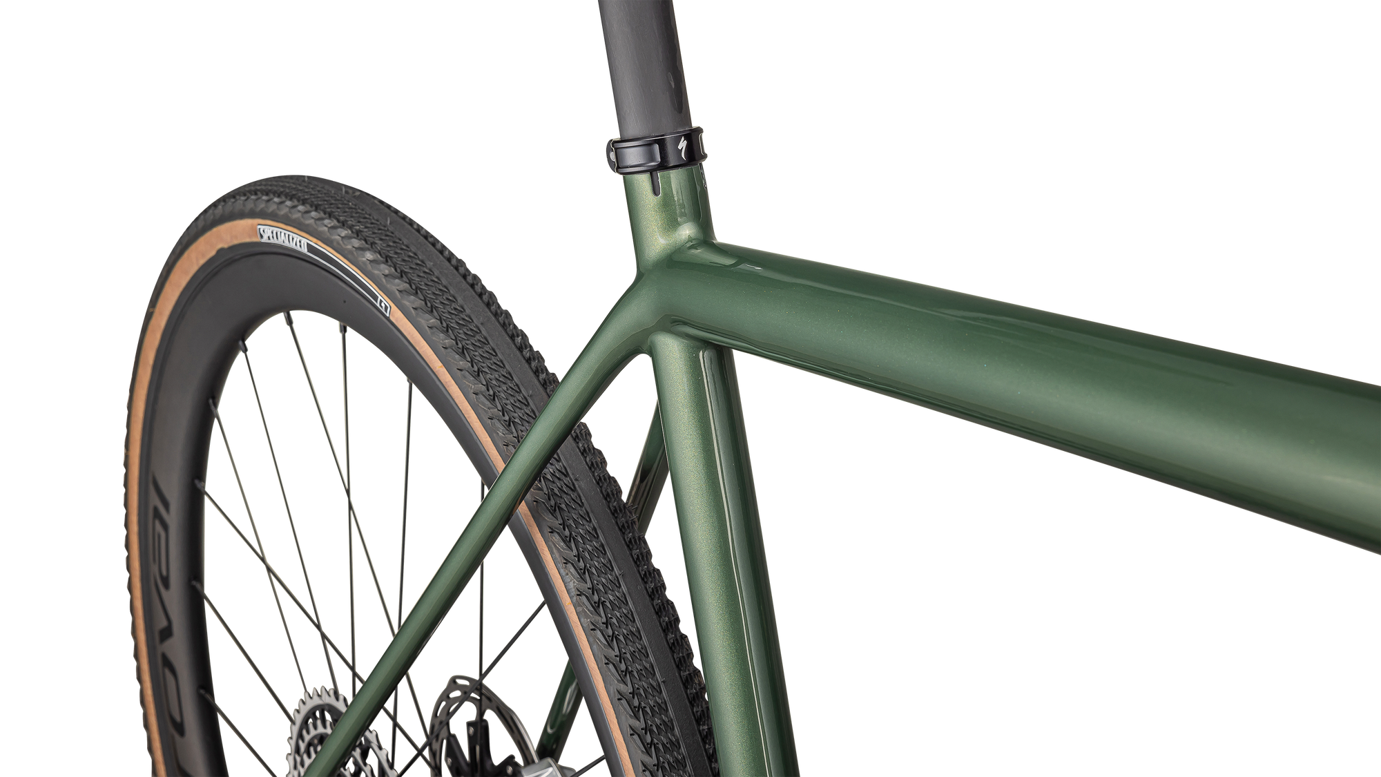 Specialized S-Works Crux - SRAM RED XPLR - Gloss Cypress Metallic / Viavi Gold To Silver Pearl
