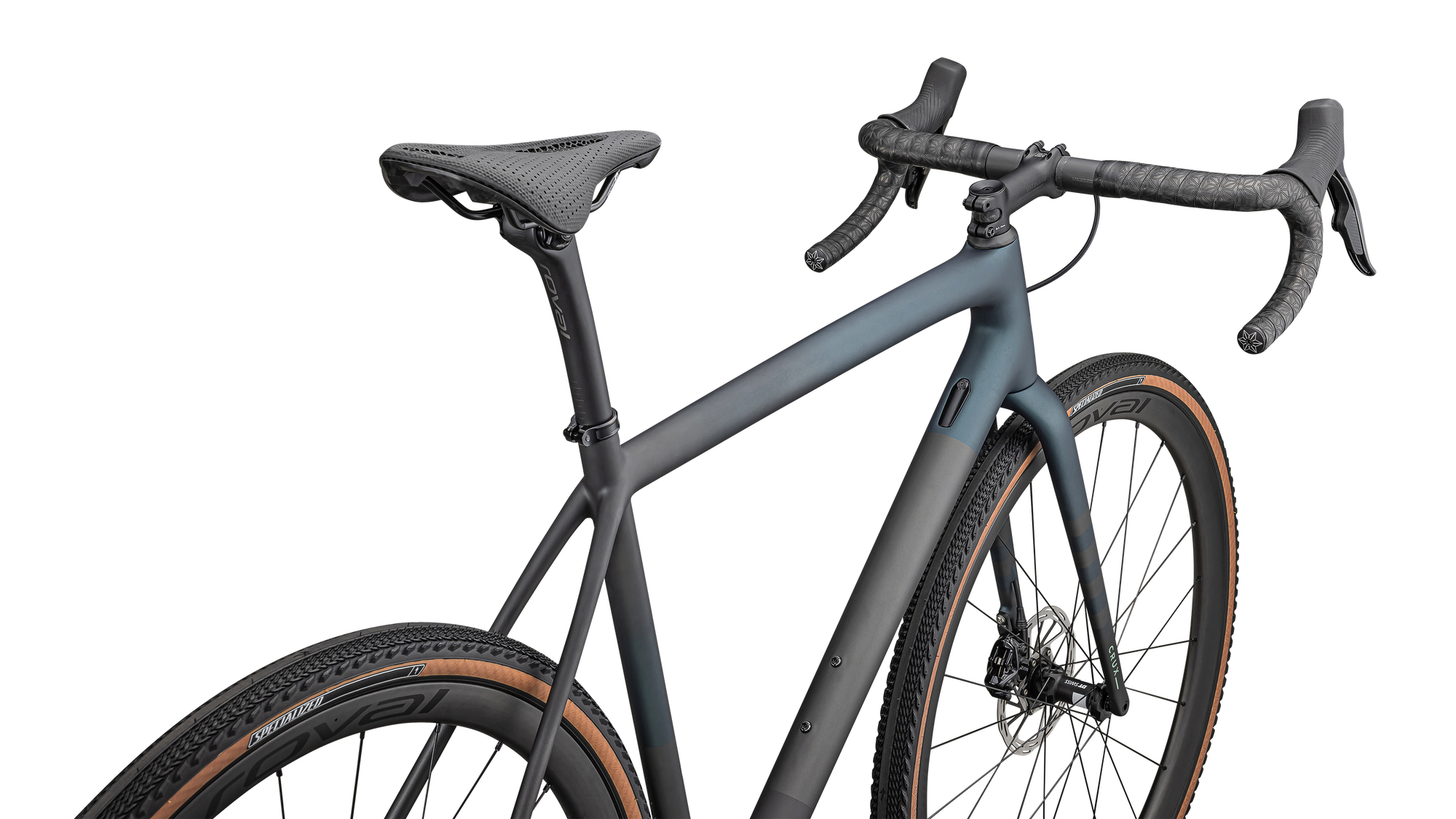 Specialized Crux Pro - SRAM Force XPLR eTAP AXS - Satin Carbon / Deep Lake Metallic / Smoke / White Sage Metallic