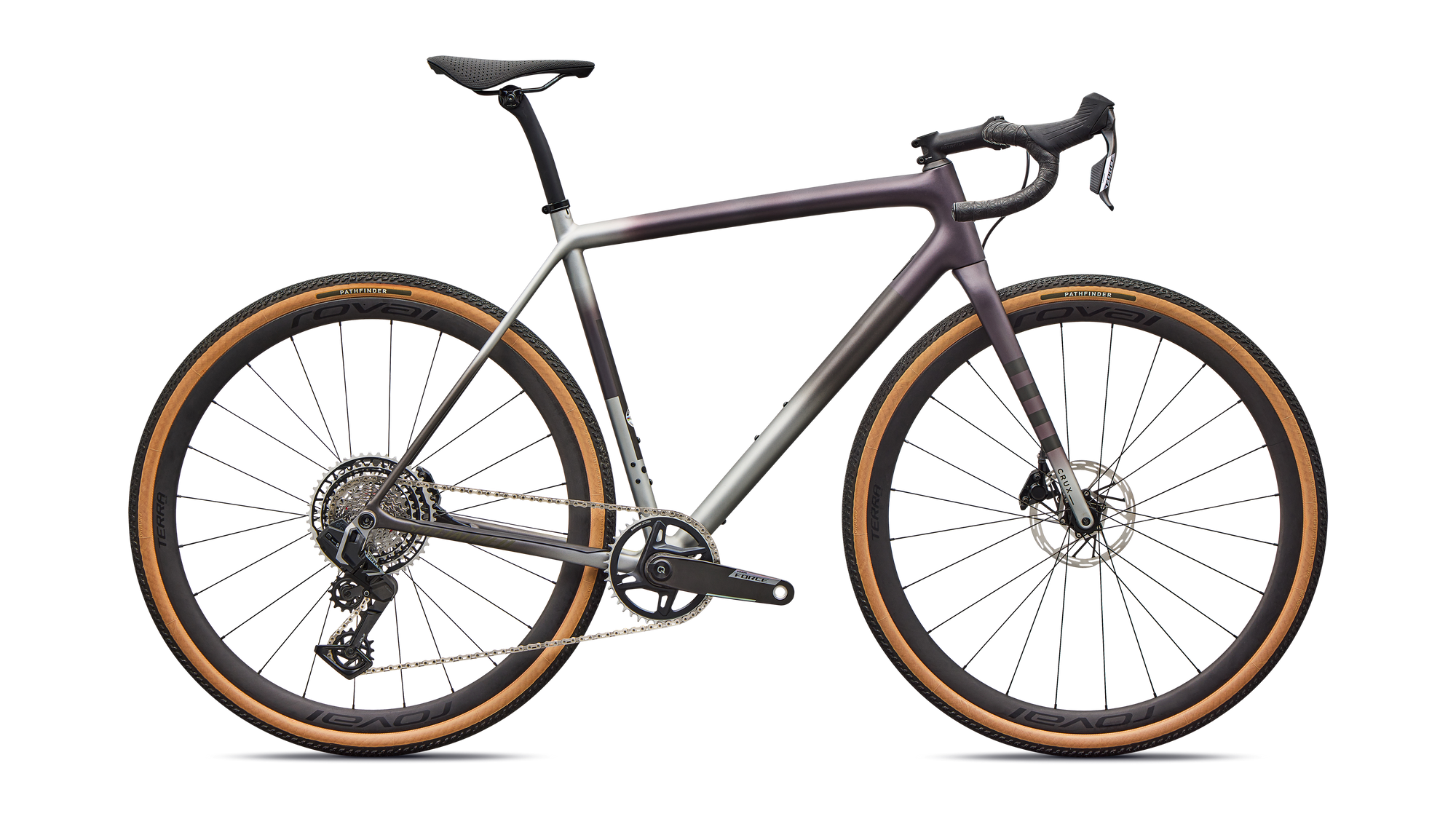 Specialized Crux Pro - SRAM Force XPLR AXS  - Nebula Metallic/Shadow Silver/Laurel Green/Smoke