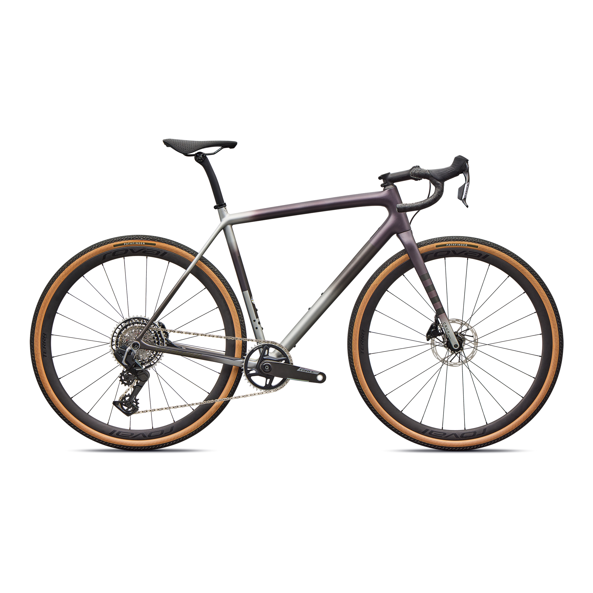 Specialized Crux Pro - SRAM Force XPLR AXS  - Nebula Metallic/Shadow Silver/Laurel Green/Smoke