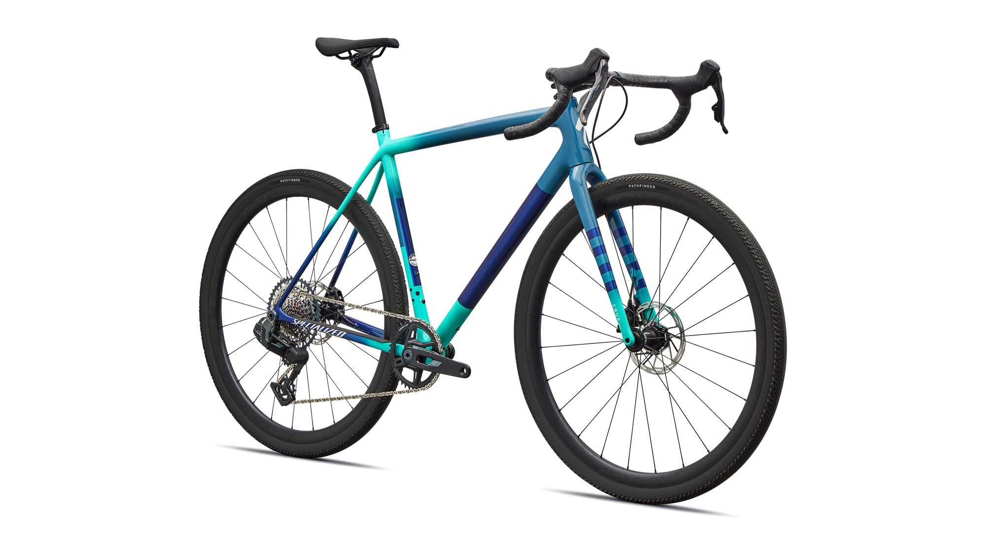 Specialized Crux Expert - SRAM Rival XPLR AXS  - Grey Blue/Lagoon Blue/Dune White/Majesty Blue
