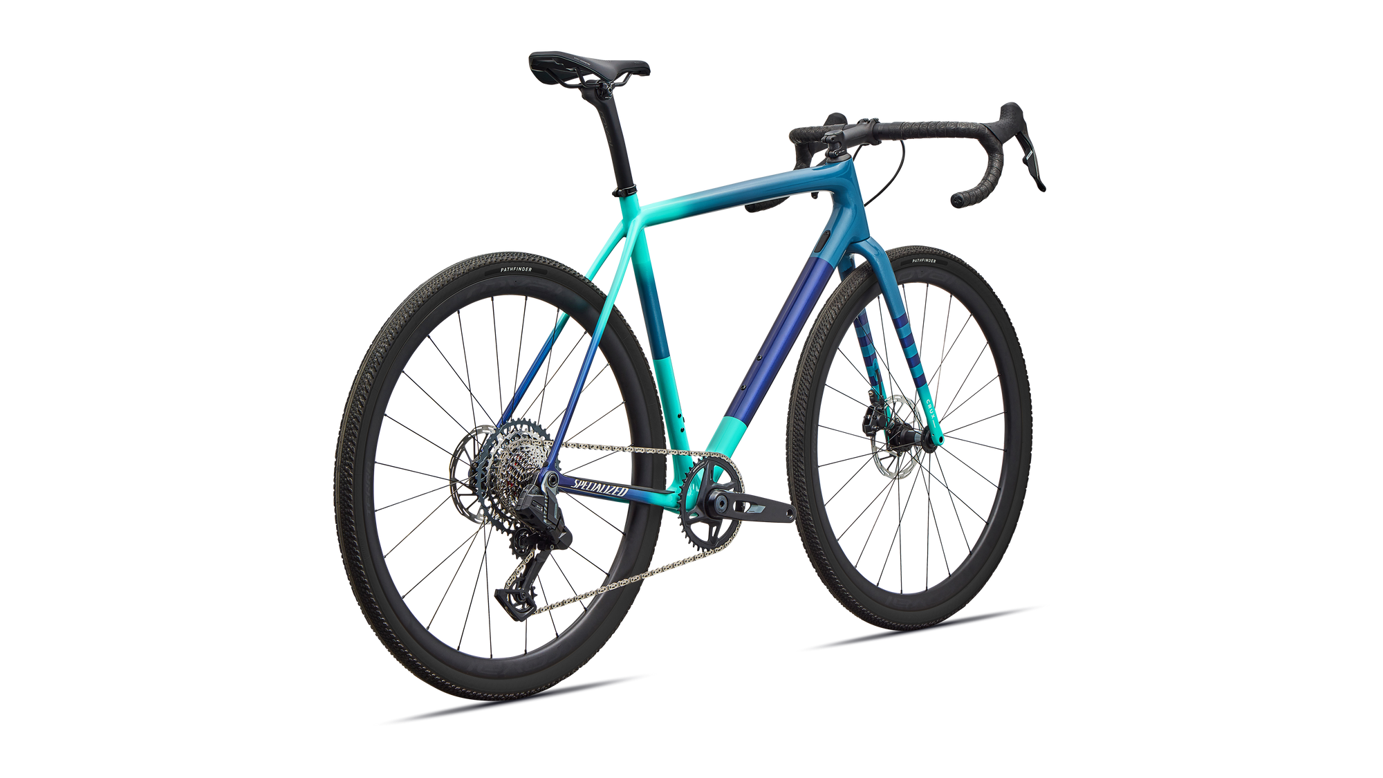 Specialized Crux Expert - SRAM Rival XPLR AXS  - Grey Blue/Lagoon Blue/Dune White/Majesty Blue