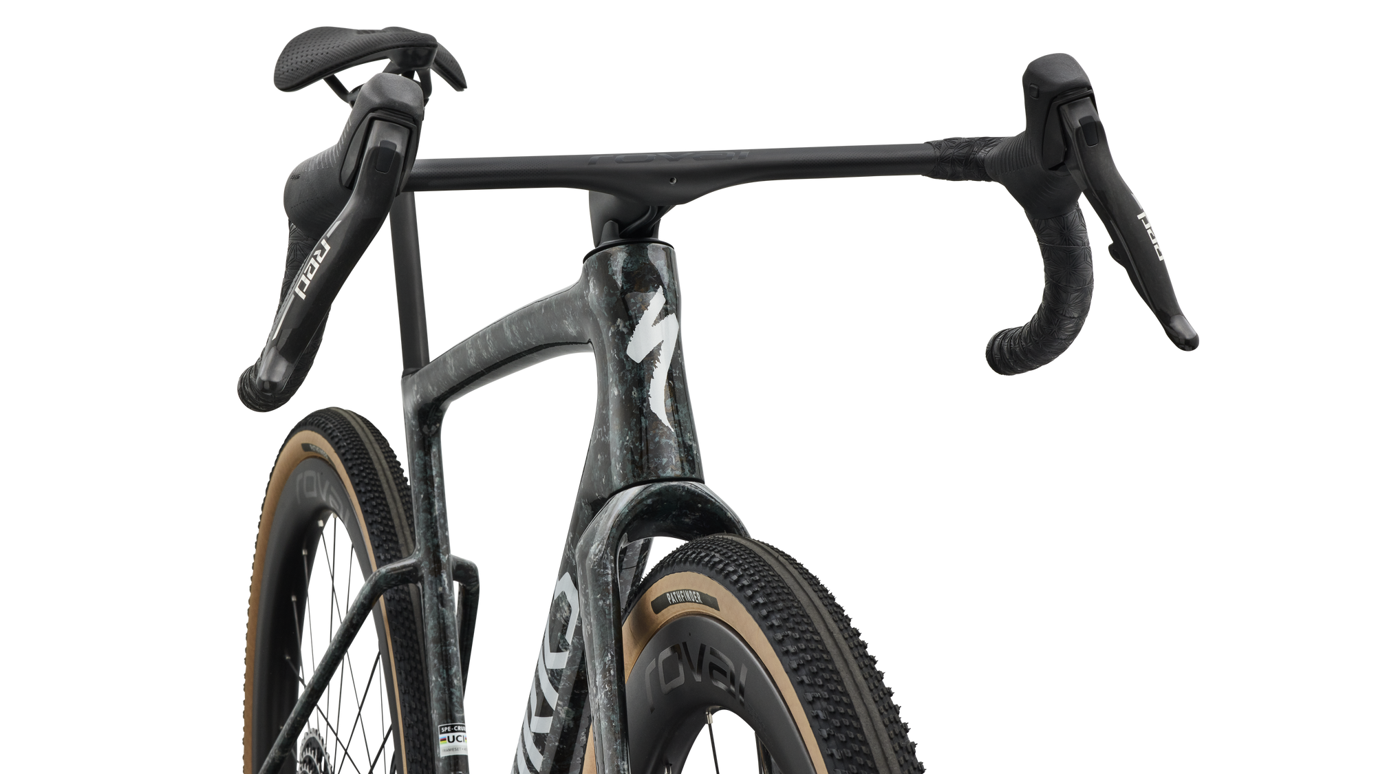 Specialized S-Works Crux 5 - SRAM RED XPLR - Fjord Gold Sandstone Blurred Impasto/Gloss Flake Silver
