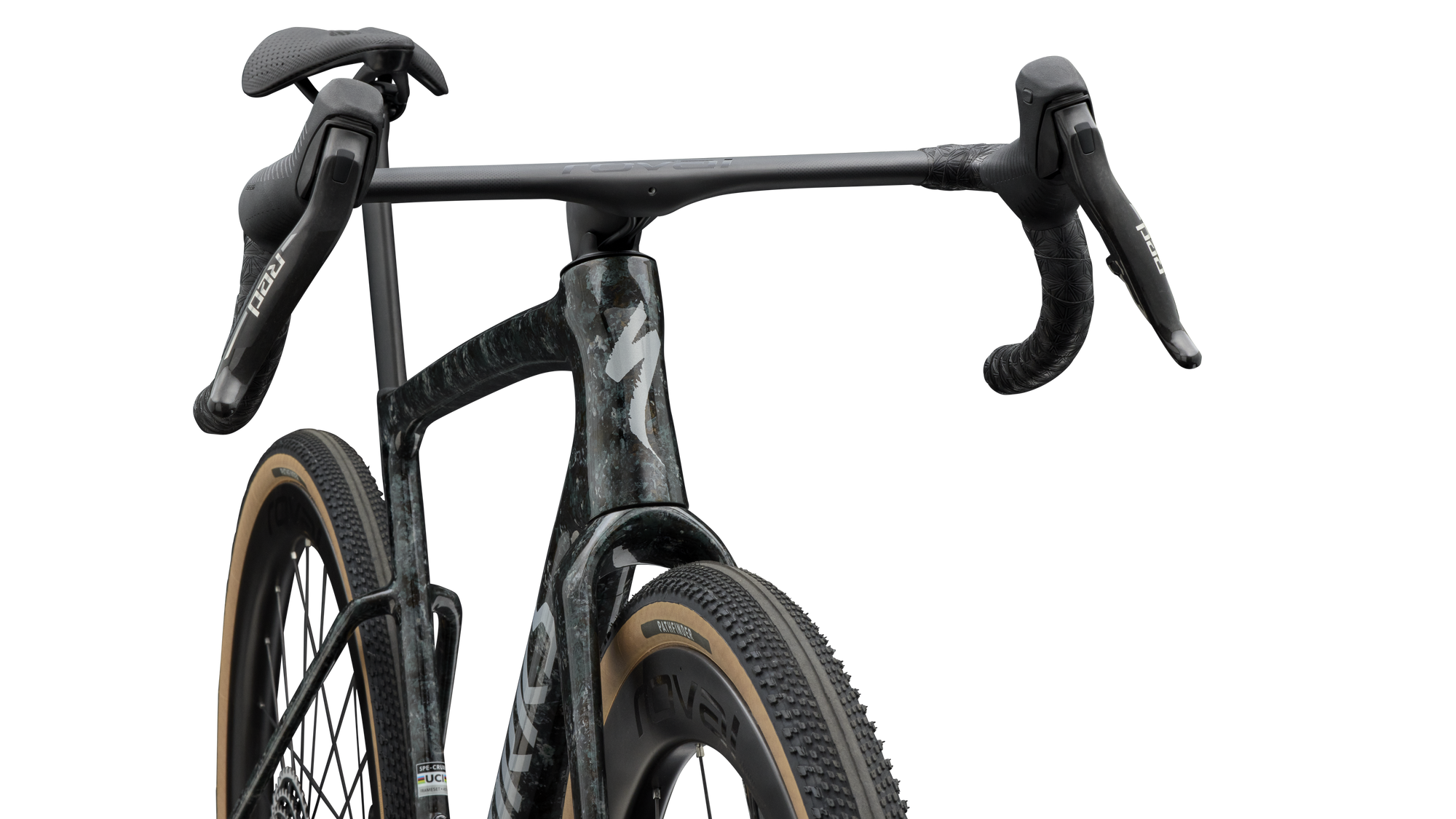 Specialized S-Works Crux 5 - SRAM RED XPLR - Fjord Gold Sandstone Blurred Impasto/Gloss Flake Silver